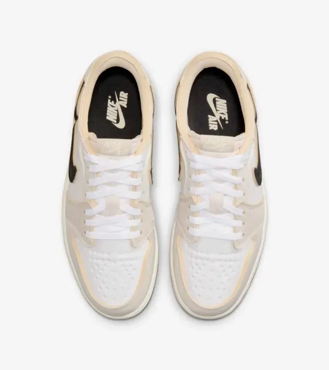 Responsive Motion Fit Air Jordan 1 Low White and Coconut Milk