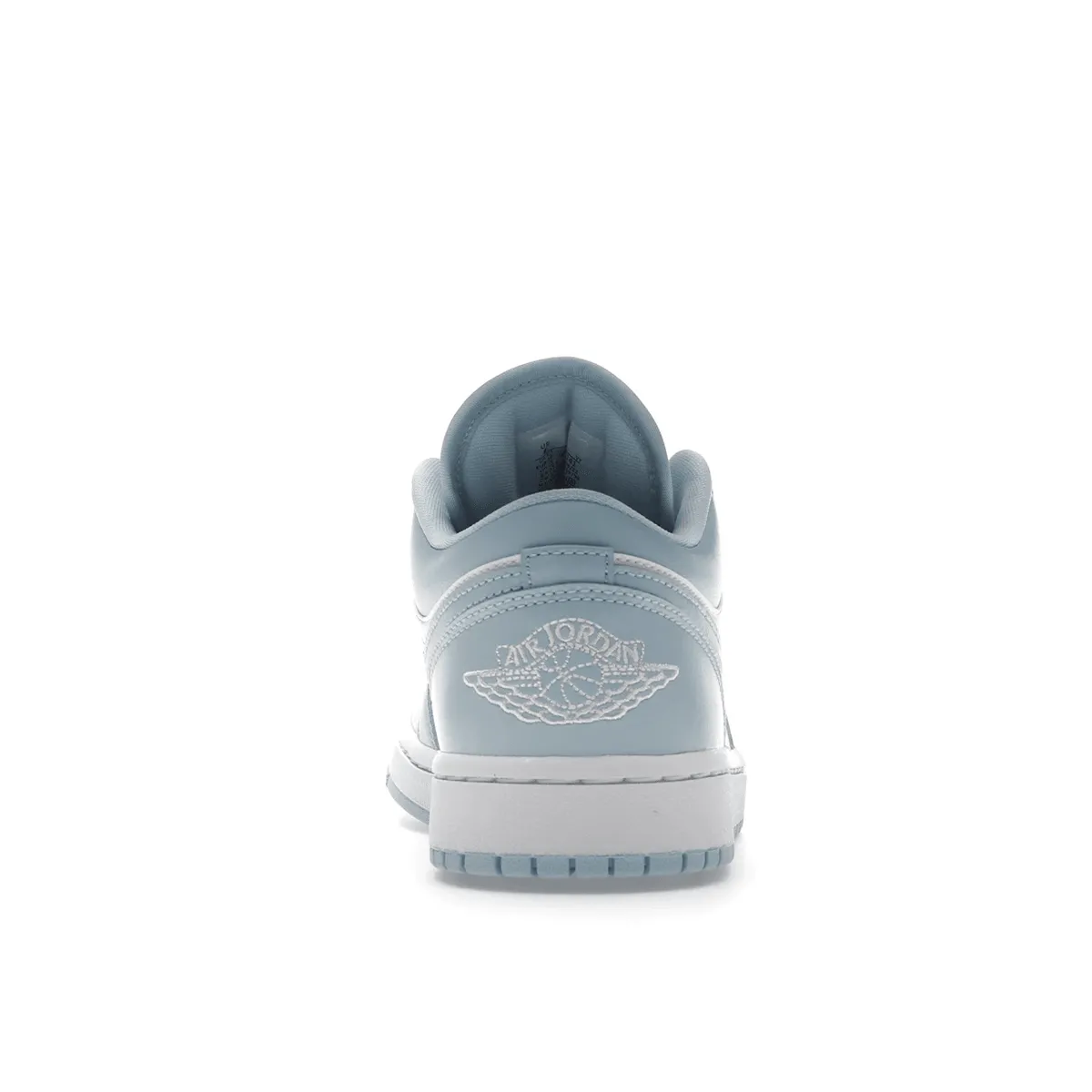 Running Air Jordan 1 Low White Ice Blue