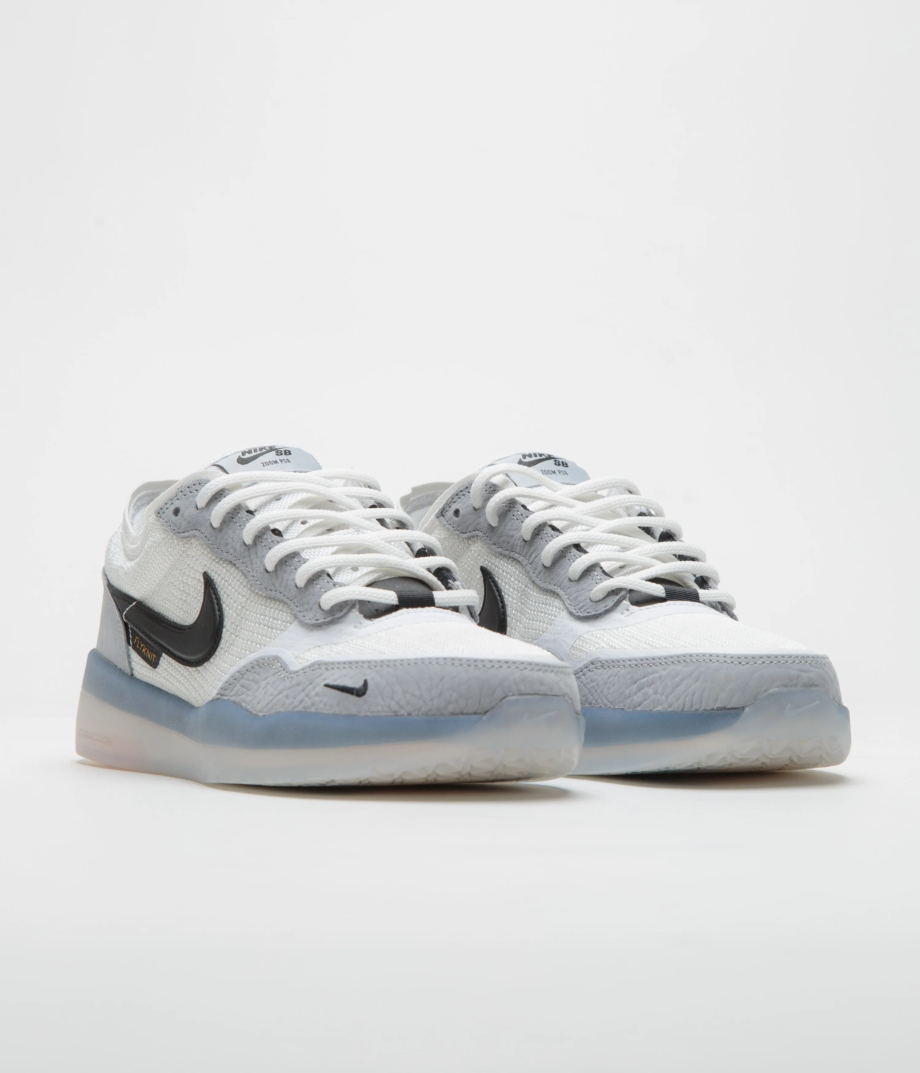 Nike SB PS8 Shoes in Wolf Grey and Black and Wolf Grey - White
