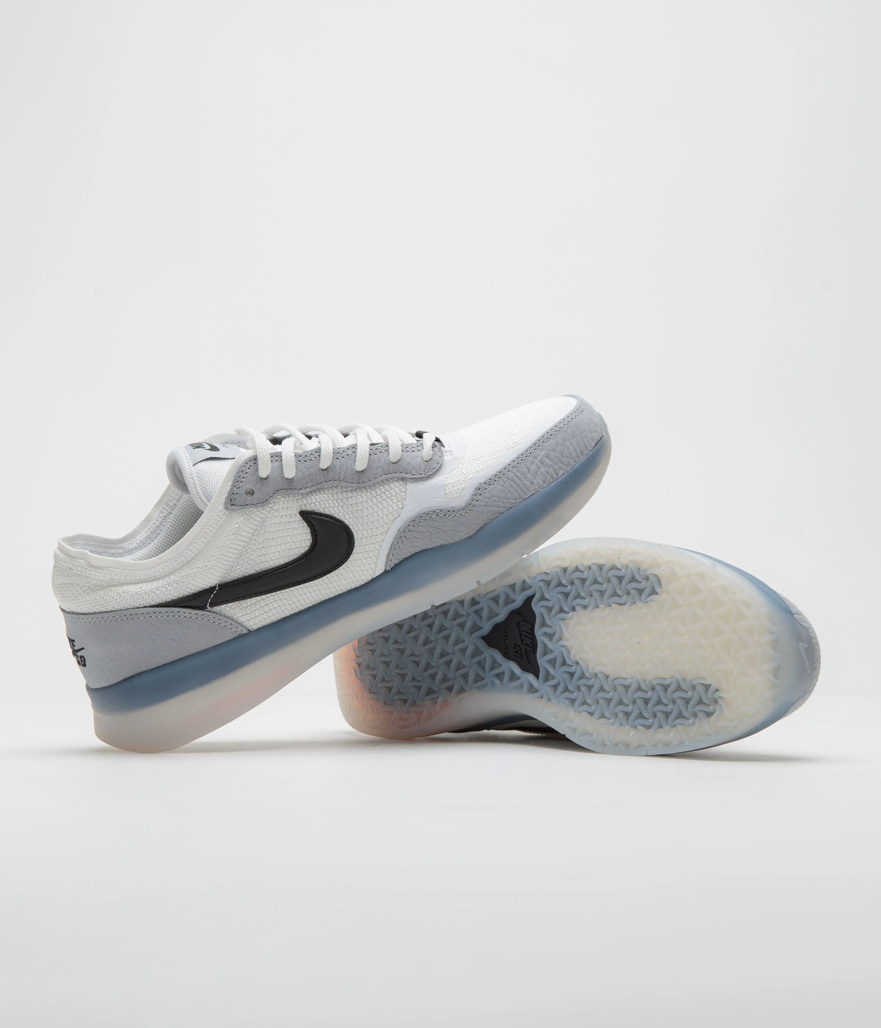 Nike SB PS8 Shoes in Wolf Grey and Black and Wolf Grey - White