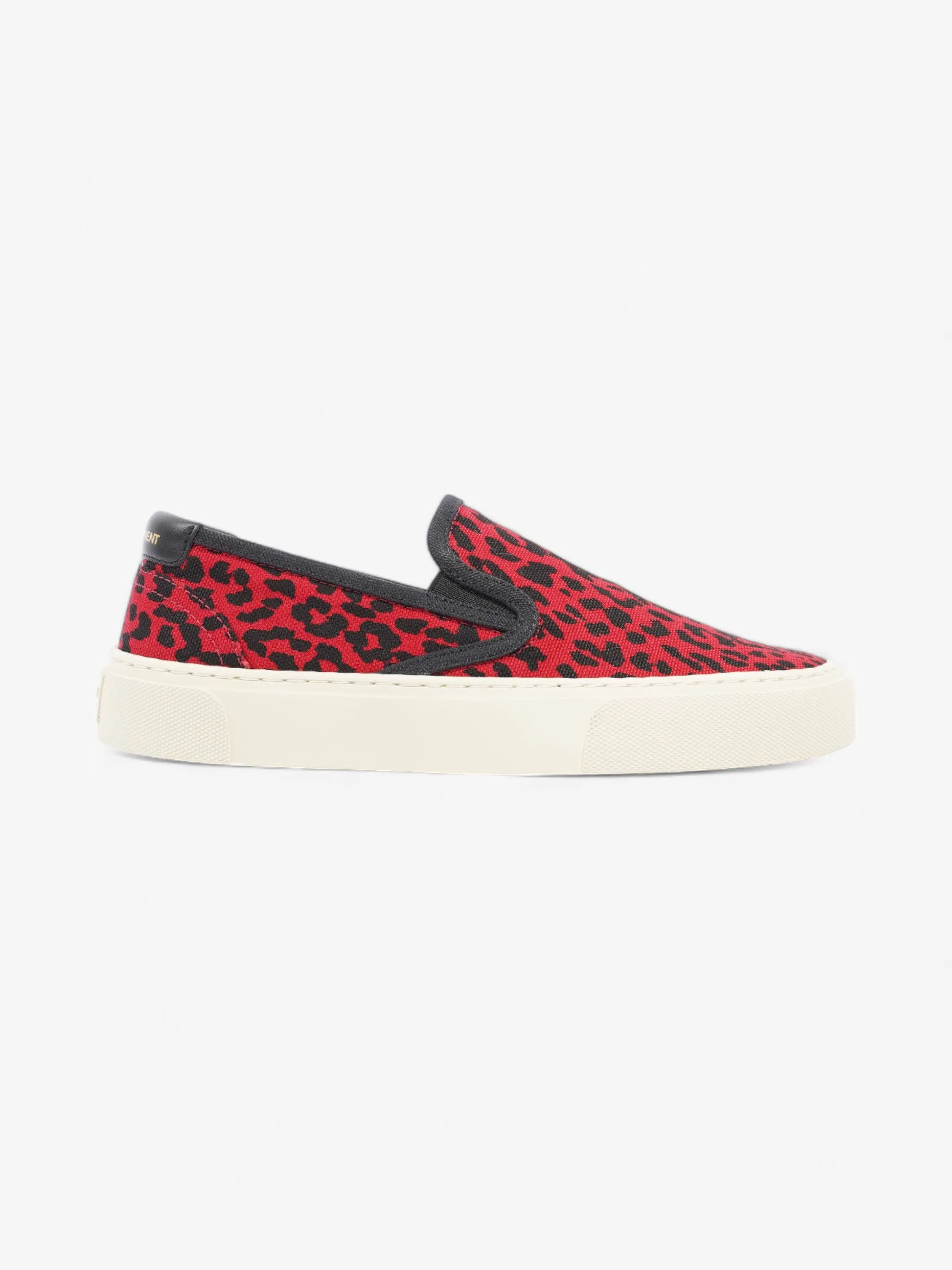 Saint Laurent Slip On Sneaker Red / Black Suede EU 36 UK 3 Travel Friendly