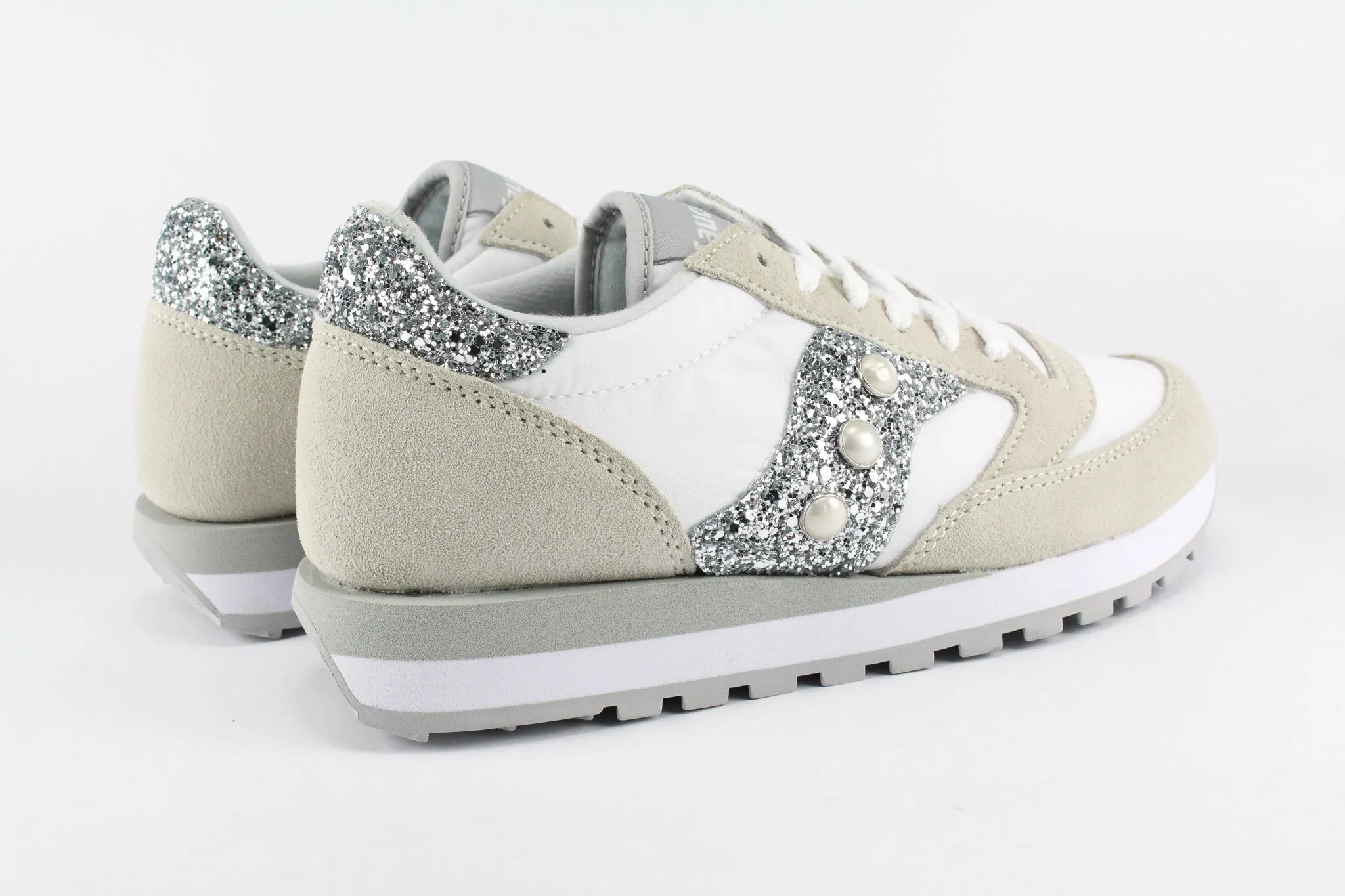 Saucony Jazz White Perle & Glitter Light Design
