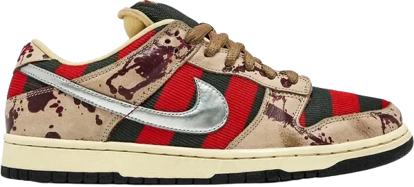 SB Dunk Low 'Freddy Krueger' Woven Texture Slip-resistant ease