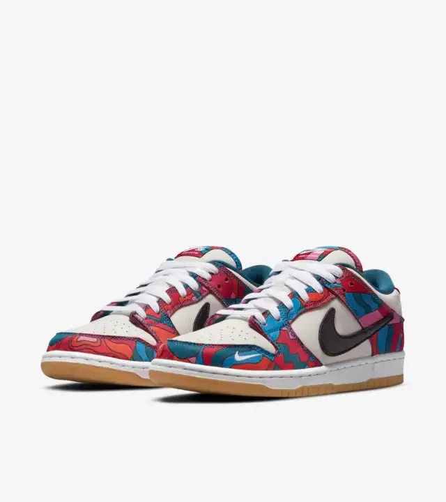 SB Parra Dunk Low Pro Abstract Art Relaxed Style