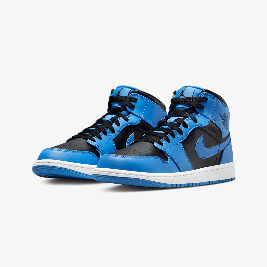 Sculpted Design Nike Air Jordan 1 Mid University Blue Black Toe