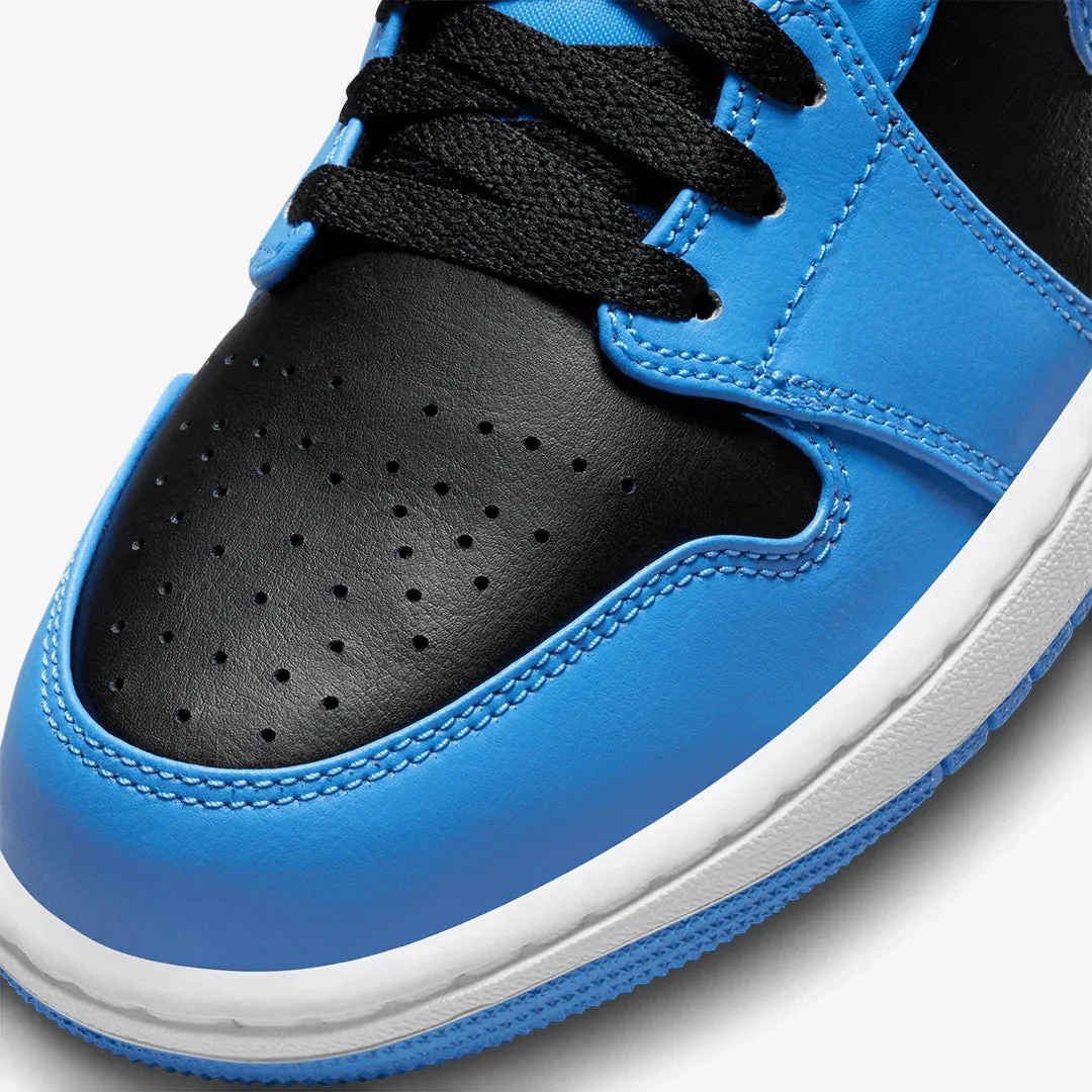 Sculpted Design Nike Air Jordan 1 Mid University Blue Black Toe