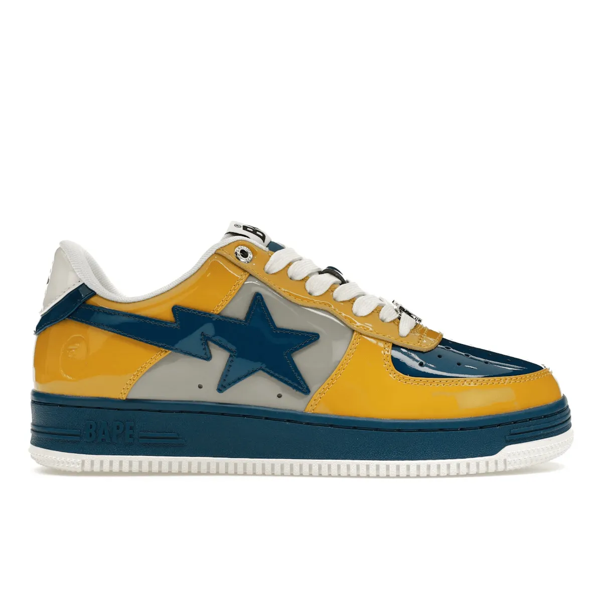 A Bathing Ape Bape Sta Nostalgic Blue Yellow Smart Fit