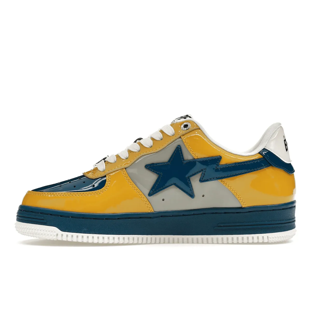 Sculpted-Heel A Bathing Ape Bape Sta Nostalgic Blue Yellow