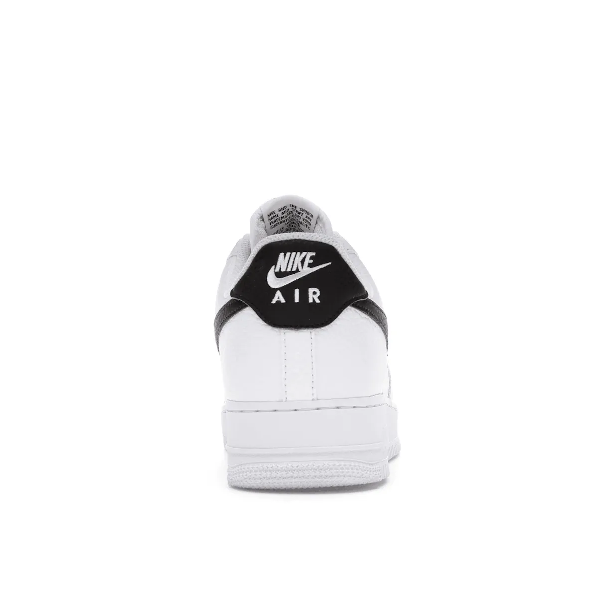 Season Glow Air Force 1 07 White Black Pebbled Leather