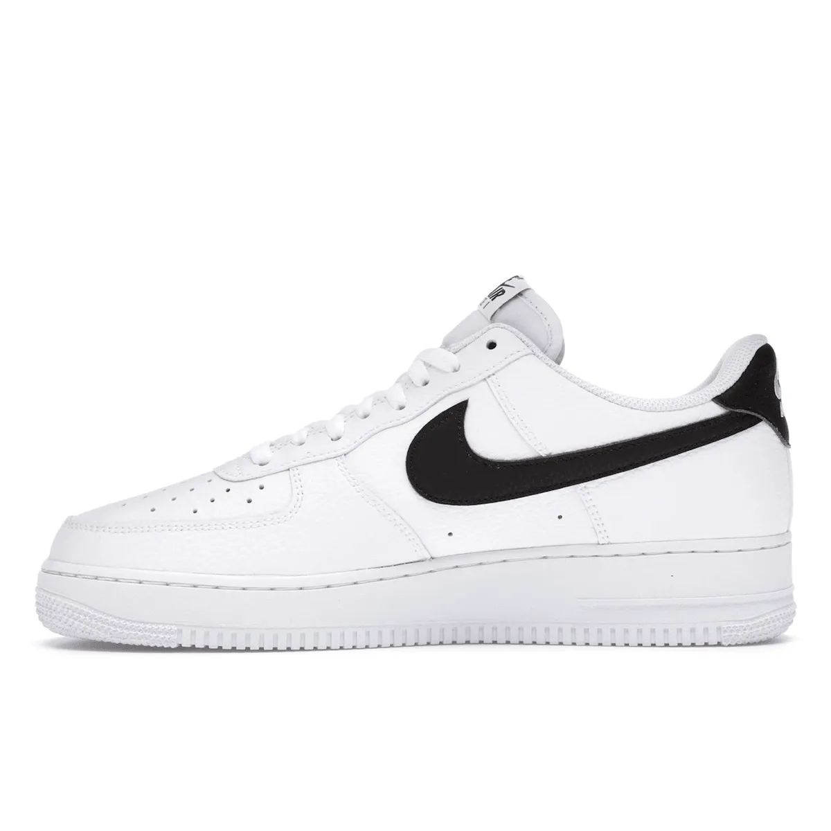 Season Glow Air Force 1 07 White Black Pebbled Leather