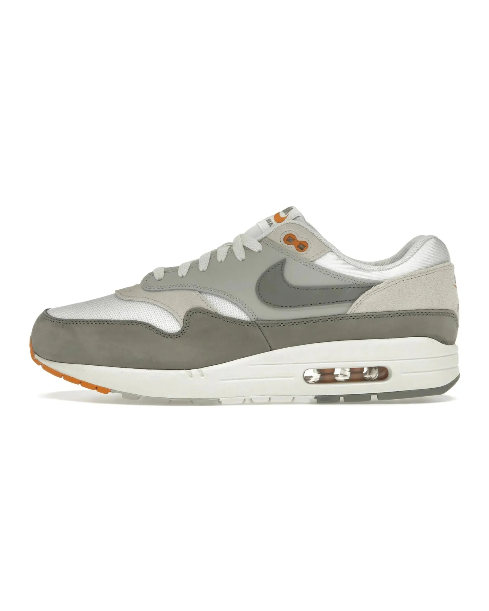 traction - pattern sole shoes baseball shoes Nike Air Max 1 Light Iron Ore Flat Pewter