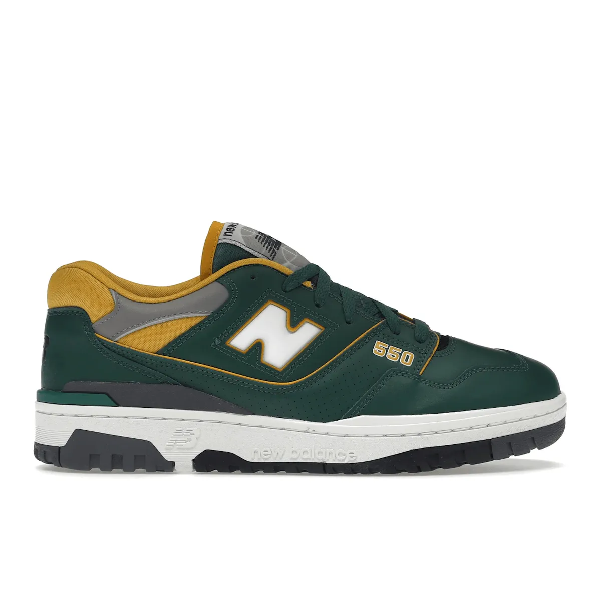 Fashion-Forward Look Everyday Sport New Balance 550 Dark Green Gold