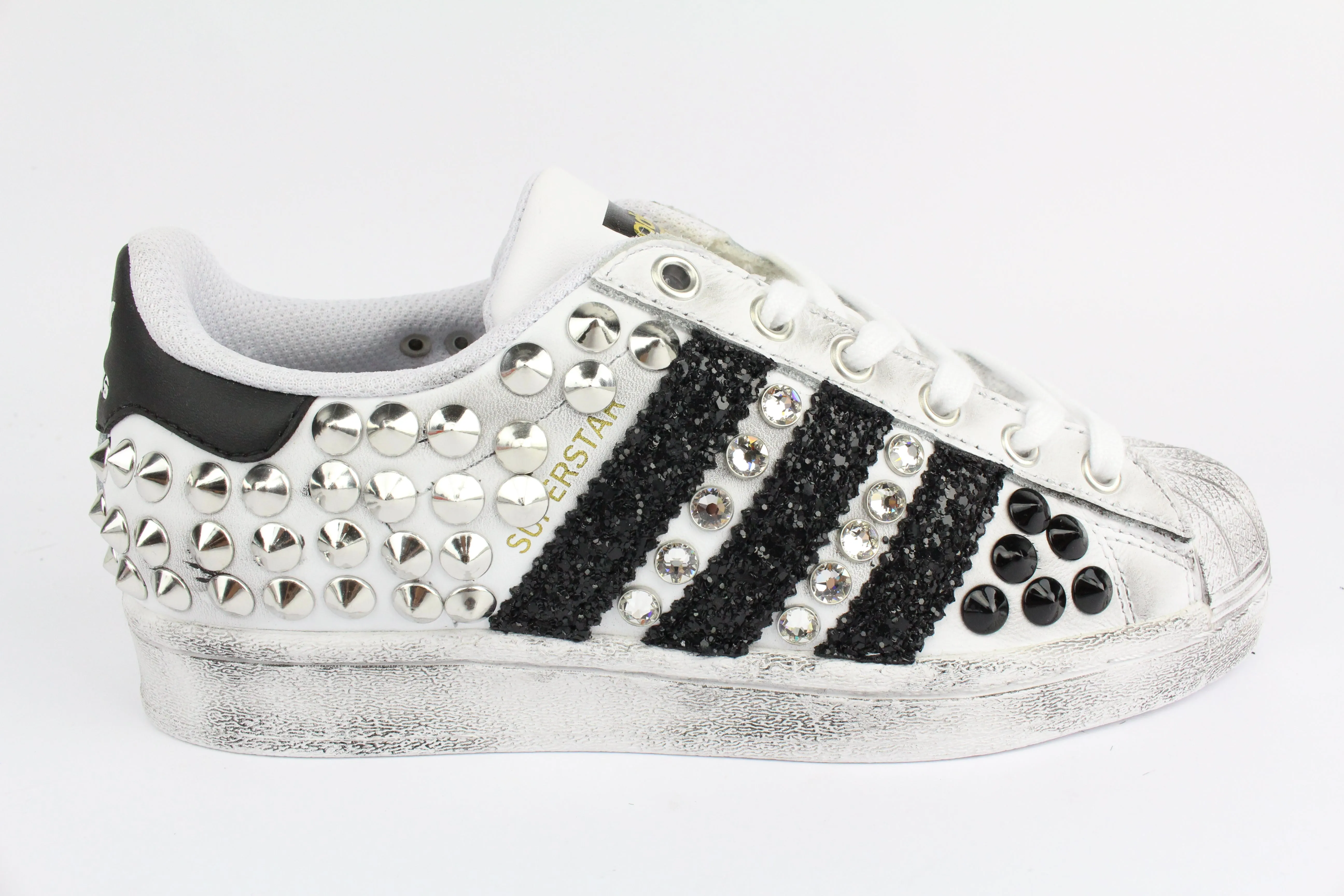 Shock absorption Adidas Superstar Total Borchie Tris Strass
