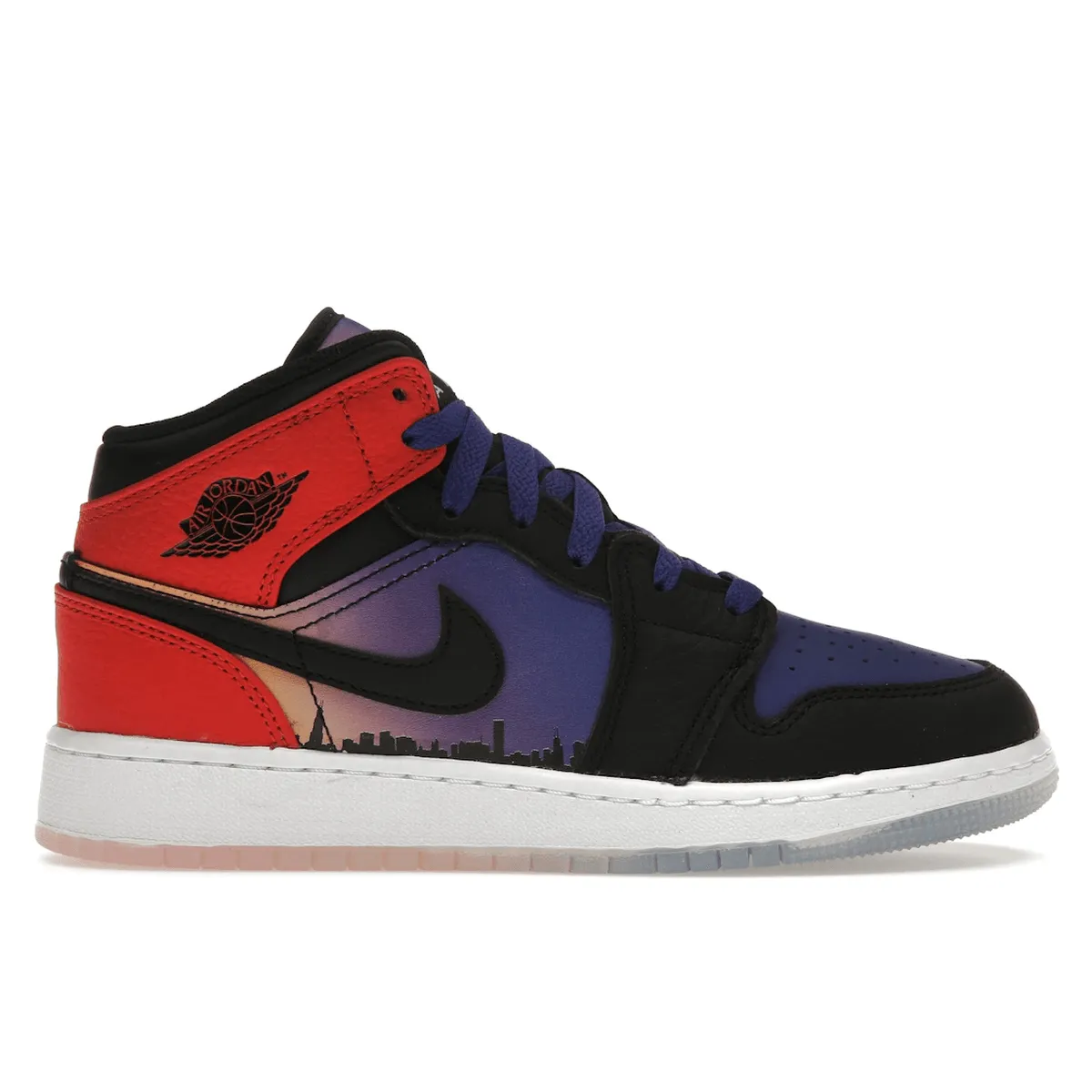 Air Jordan 1 Mid SS Skyline Responsive Midsole Foot Reaction Frame
