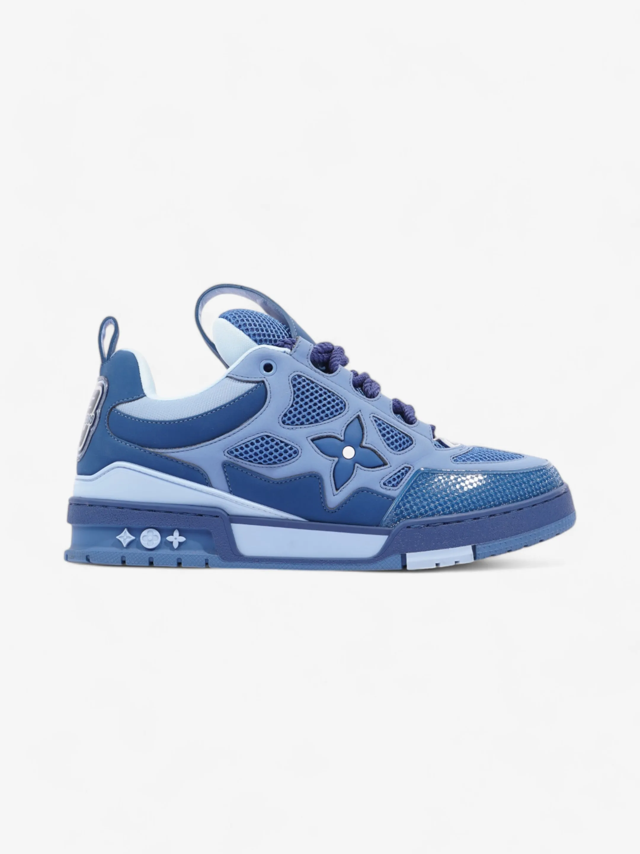 Signature flexibility Louis Vuitton LV Skate Sneakers Blue Mesh EU 42 UK 8