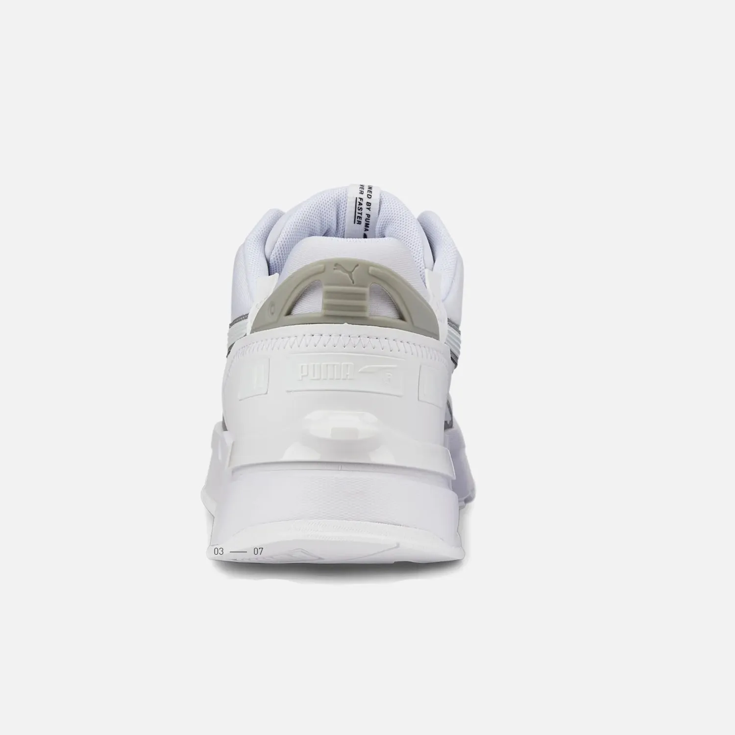 Silver-Tone Men's Puma Mirage Sport Tech Reflective - White
