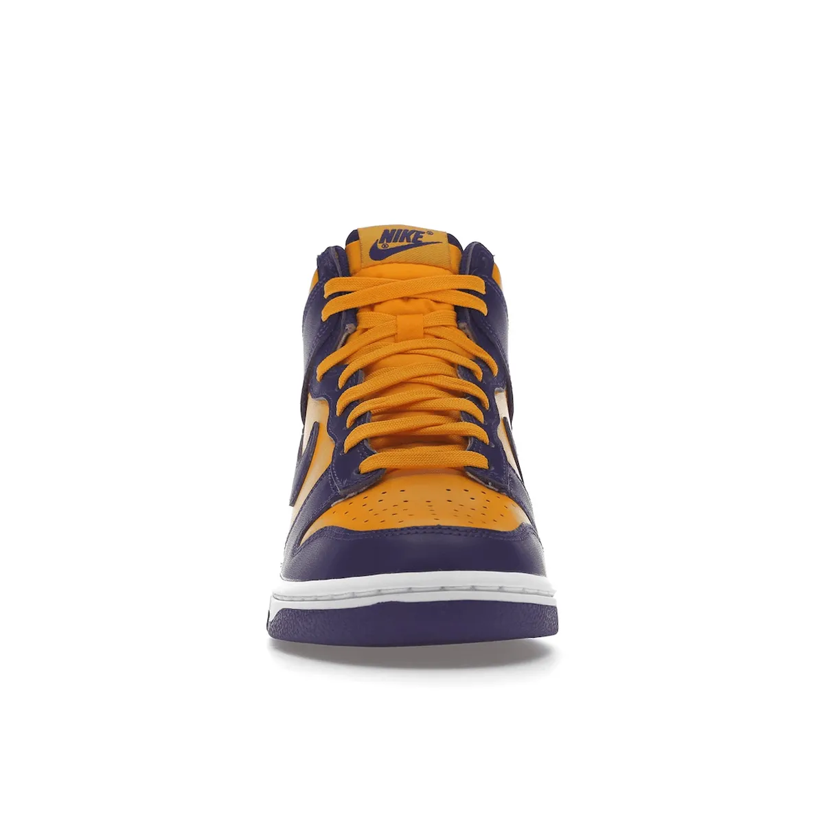 Simple Style Nike Dunk High Lakers