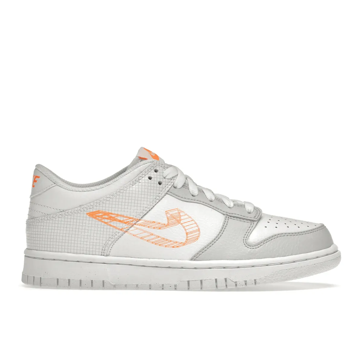 Nike Dunk Low SE 3D Swoosh Pure Platinum Total Orange Hill Stroll Metal Pop
