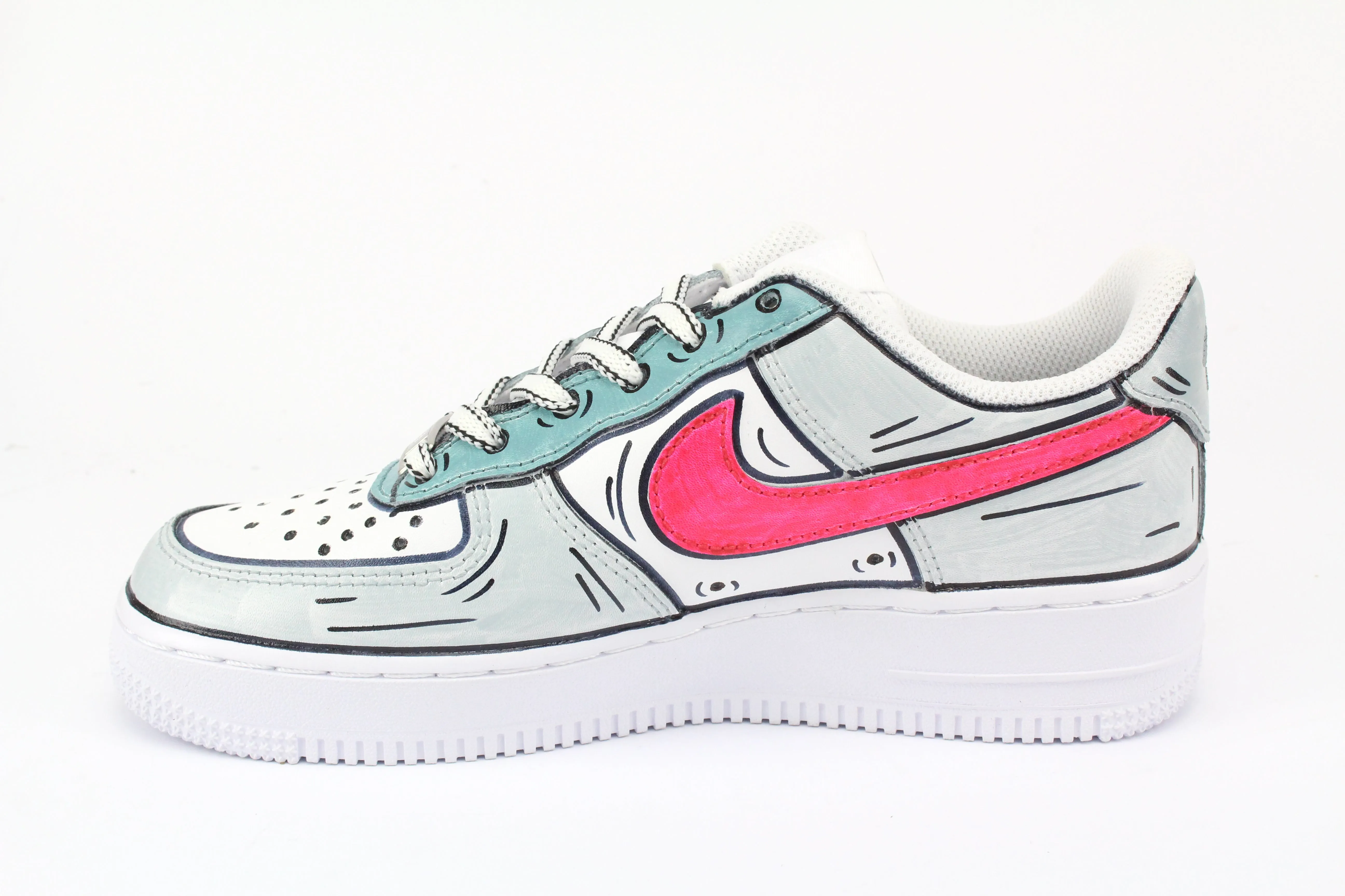 Sleek Build Nike Air Force 1 '07 Cartoons