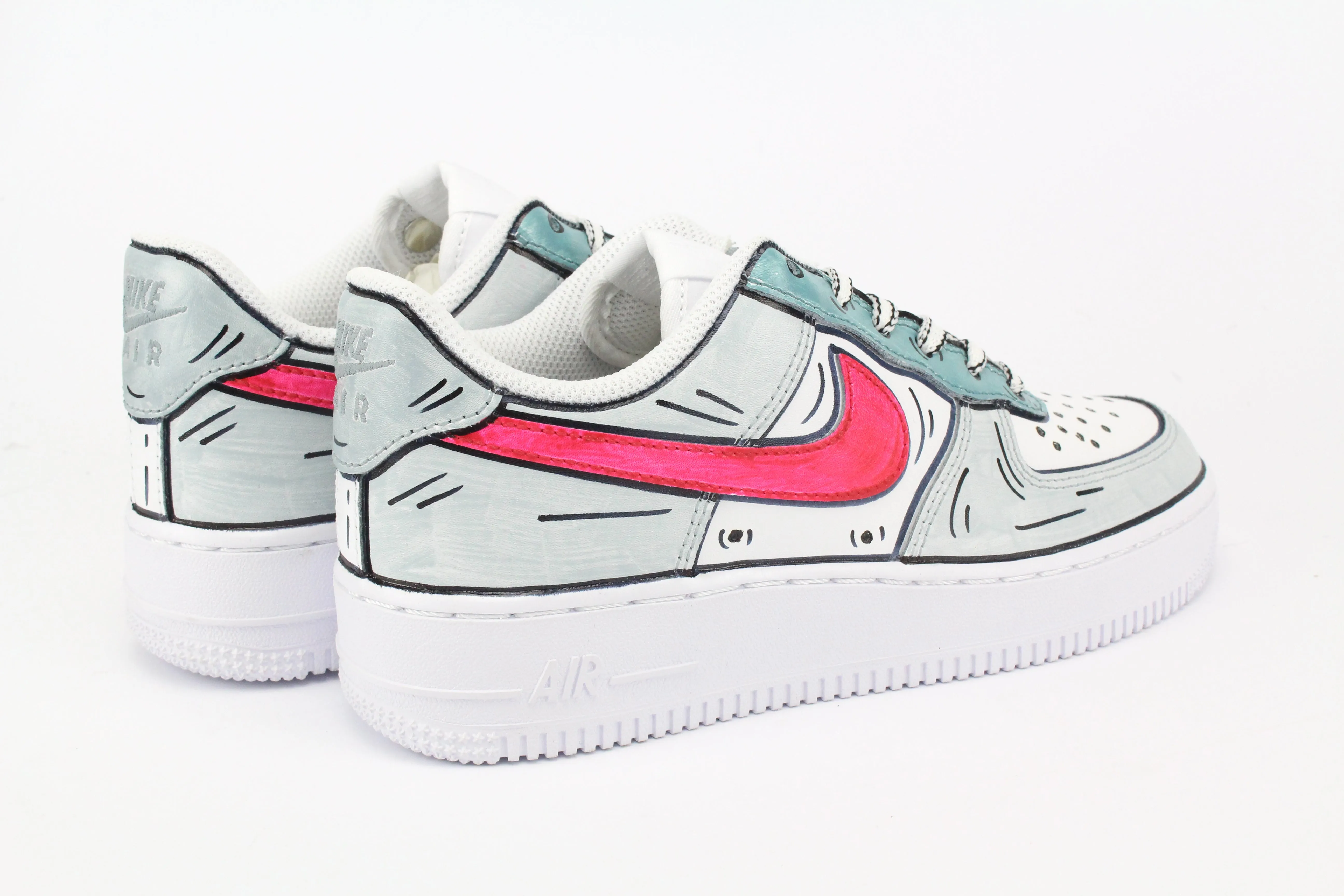 Sleek Build Nike Air Force 1 '07 Cartoons