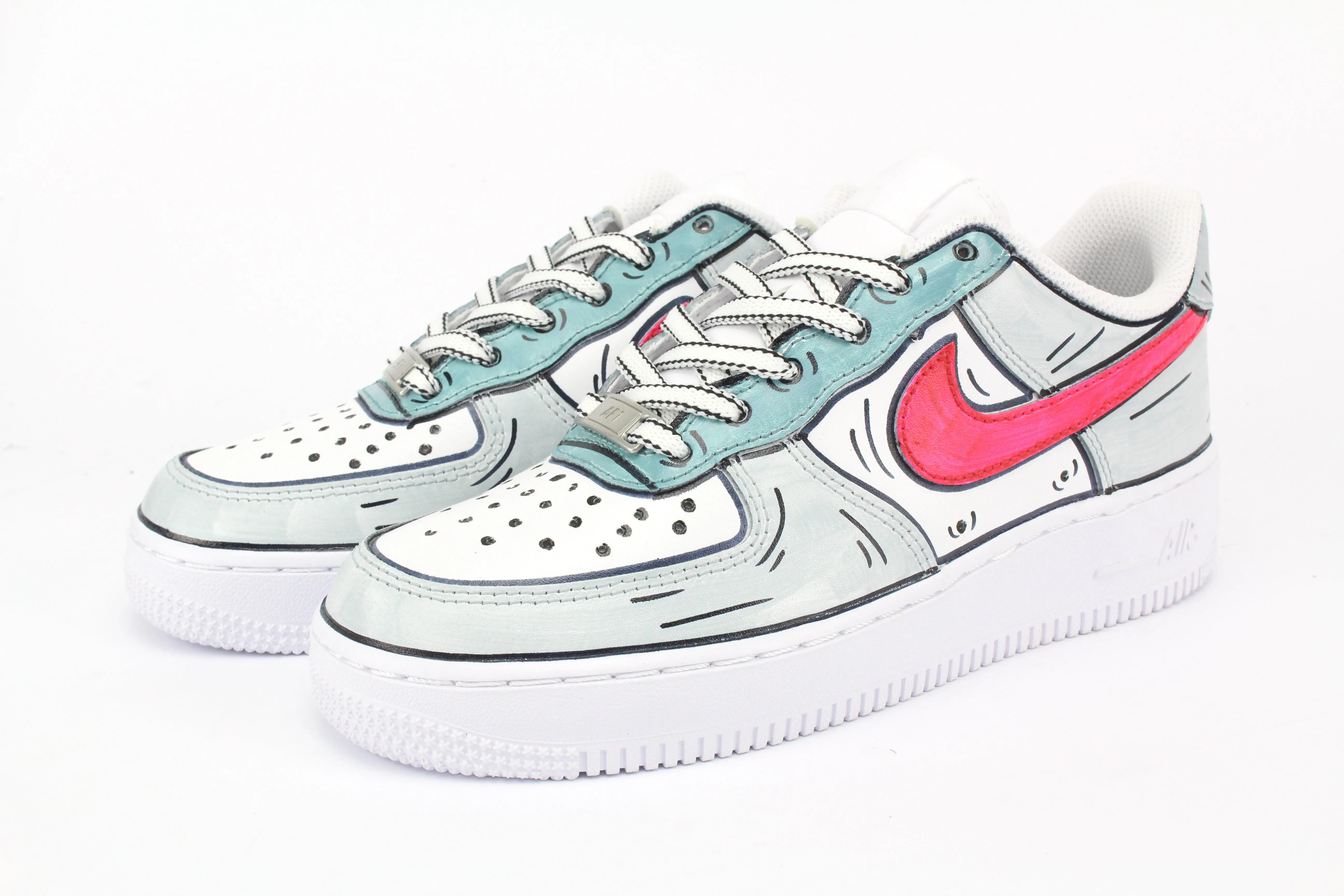 Sleek Build Nike Air Force 1 '07 Cartoons