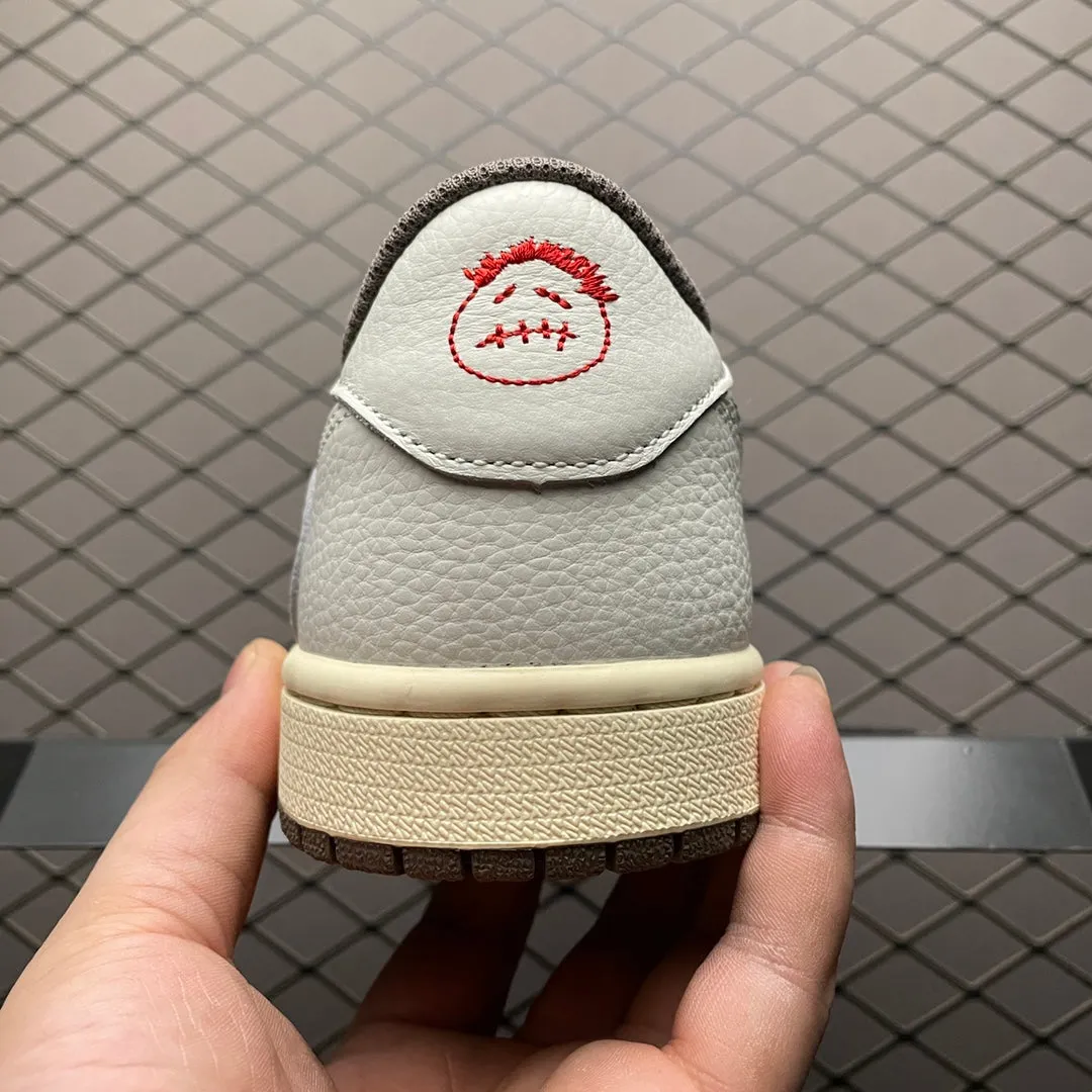 Sleek Ease AJ1 Low Travis Scott Reverse Mocha