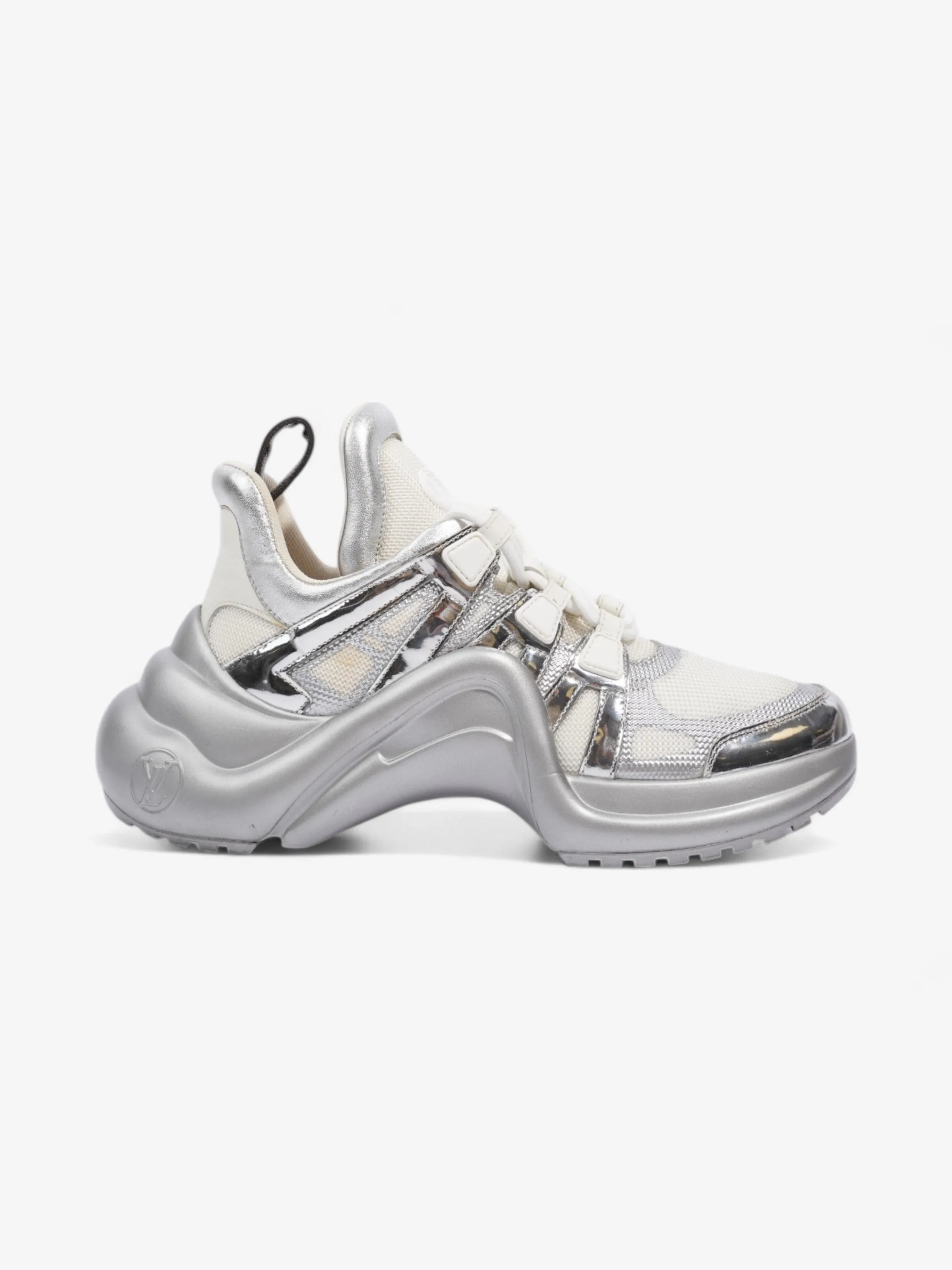 Sleek Look Louis Vuitton Archlight Sneakers White  / Silver Mesh EU 37.5 UK 4.5