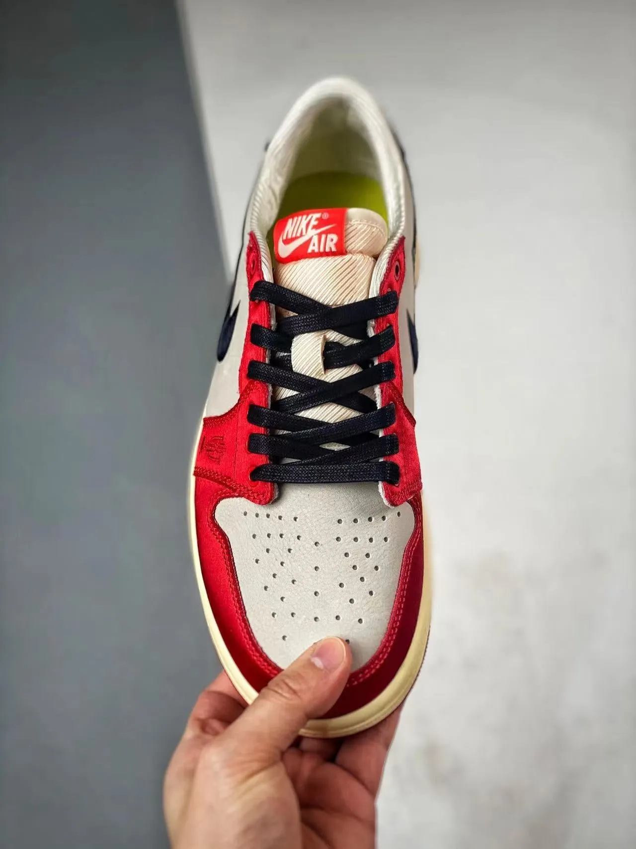 Sleek Modern Vibe AJ 1 Low x High Trophy Room - Rookie Card