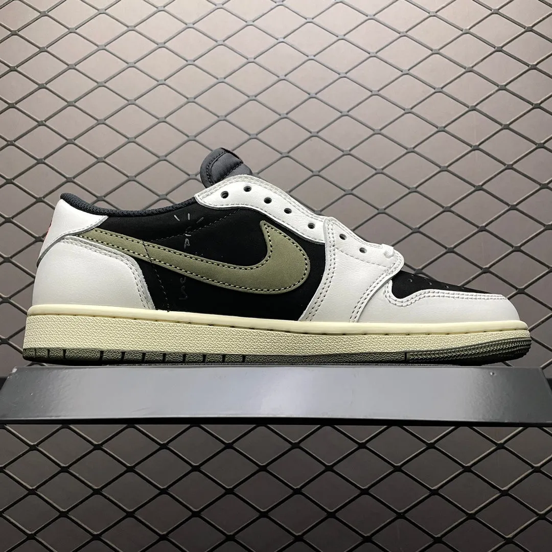 Slim flair AJ1 Low Travis Scott Reverse Olive