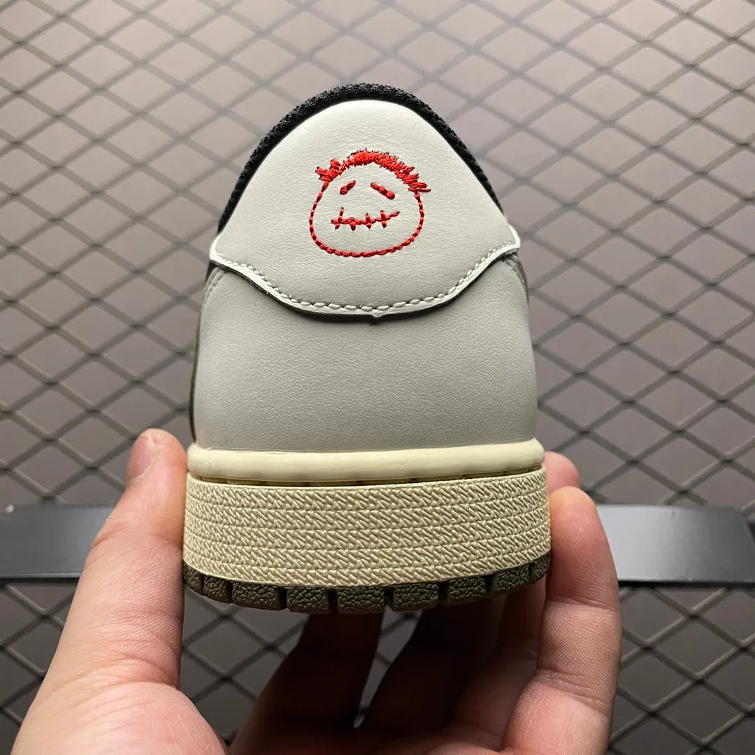 Slim flair AJ1 Low Travis Scott Reverse Olive