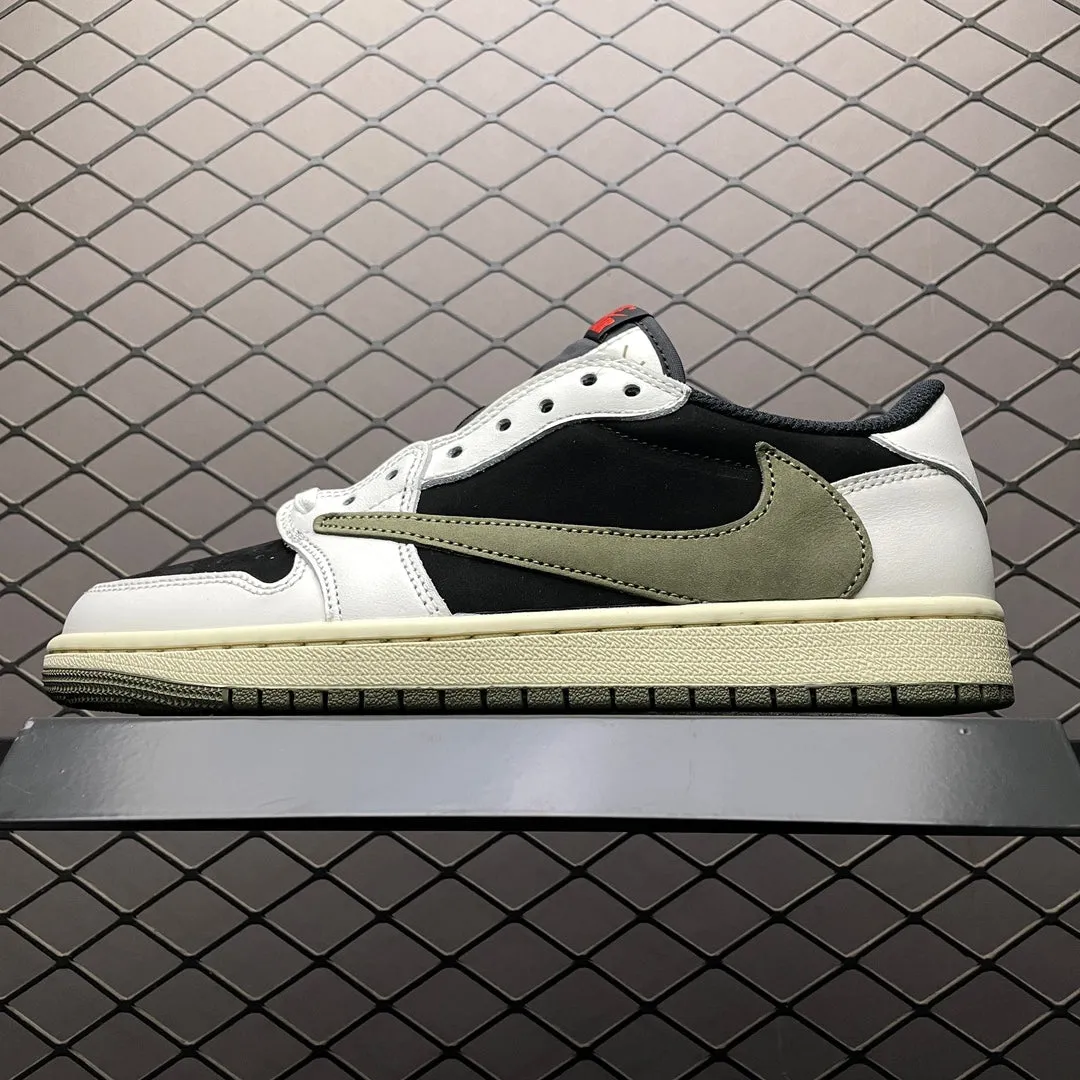 Slim flair AJ1 Low Travis Scott Reverse Olive