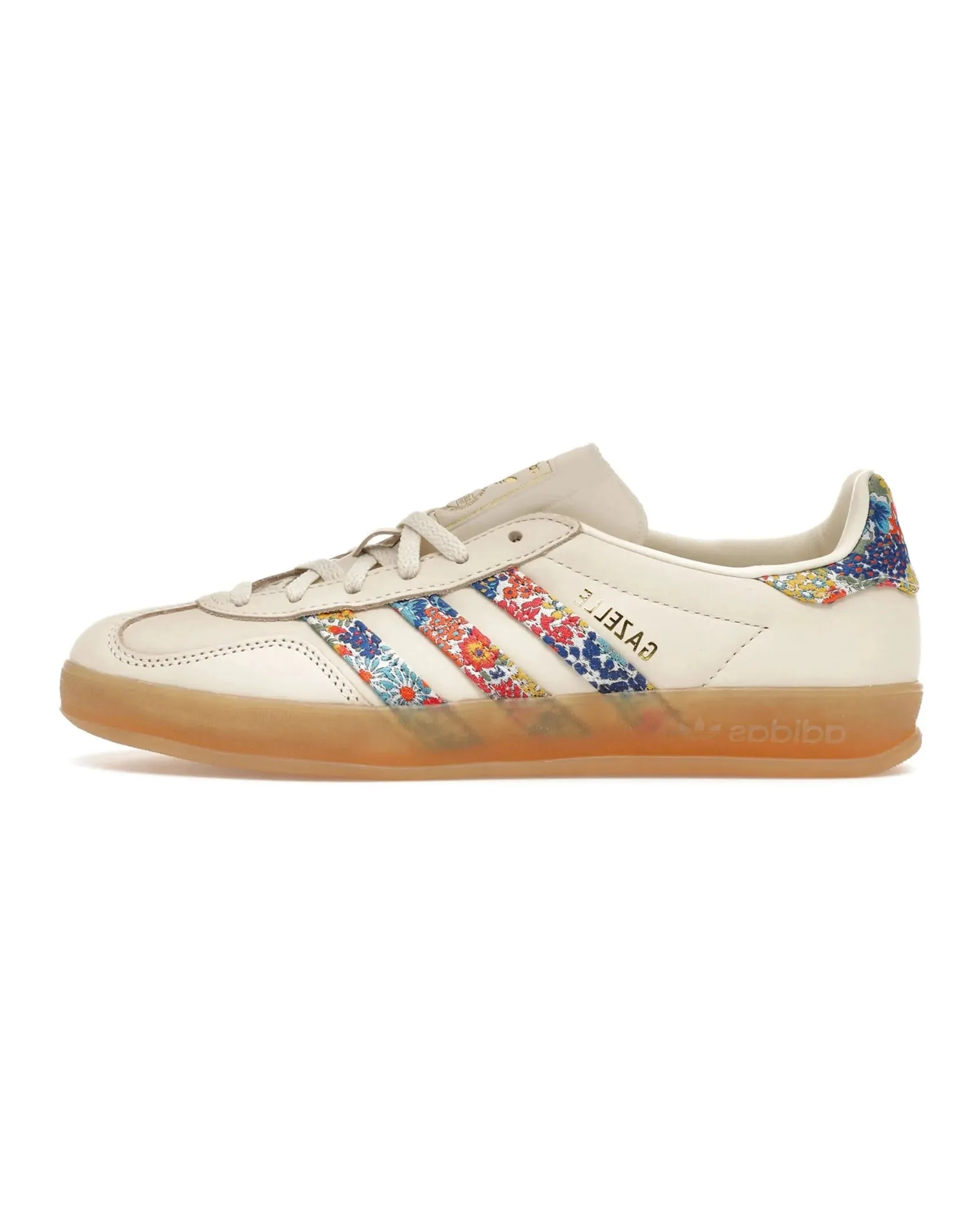 Slim Profile Design Adidas Gazelle Indoor Liberty London Floral Embroidery Stripes