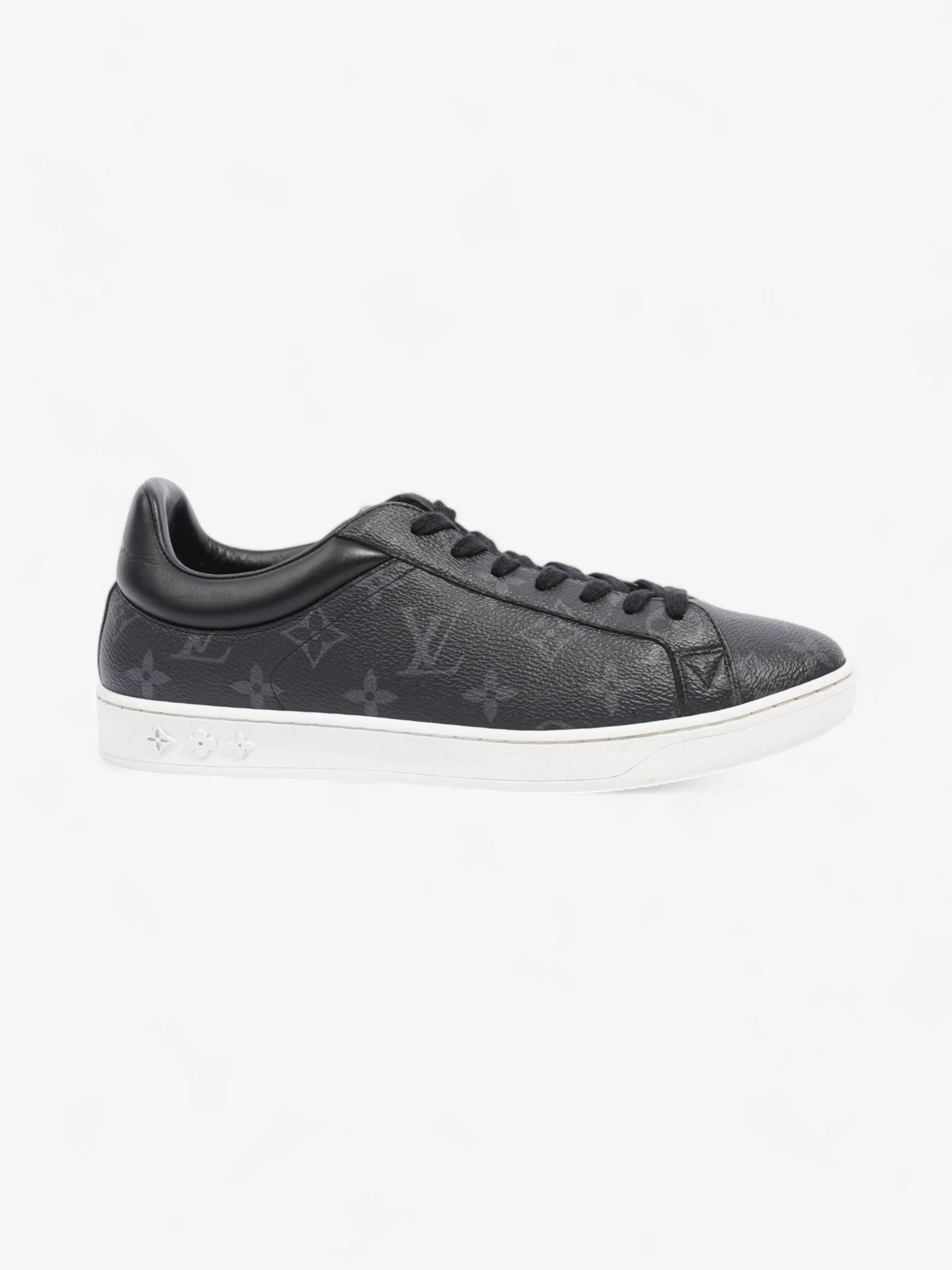 Slim stability Louis Vuitton Luxembourg Sneaker Black / Grey Leather EU 40.5 UK 6.5