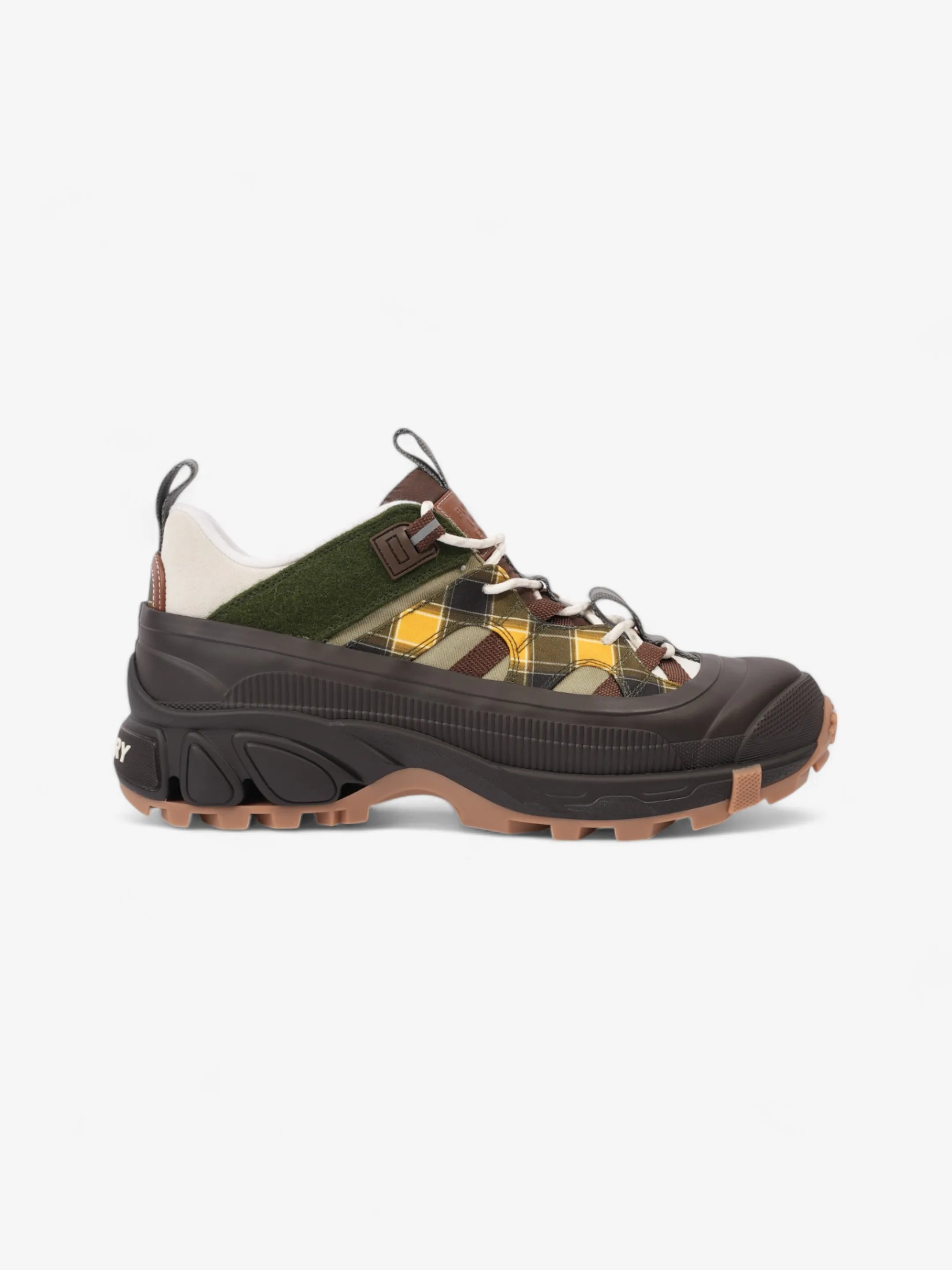 Slip-resistant fit Burberry Arthur Sneakers Brown / Green / Yellow Rubber EU 42 UK 8