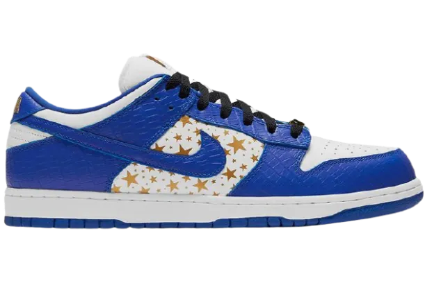 Slip-resistant look SB Dunk X Supreme Stars Hyper Royal (2021)