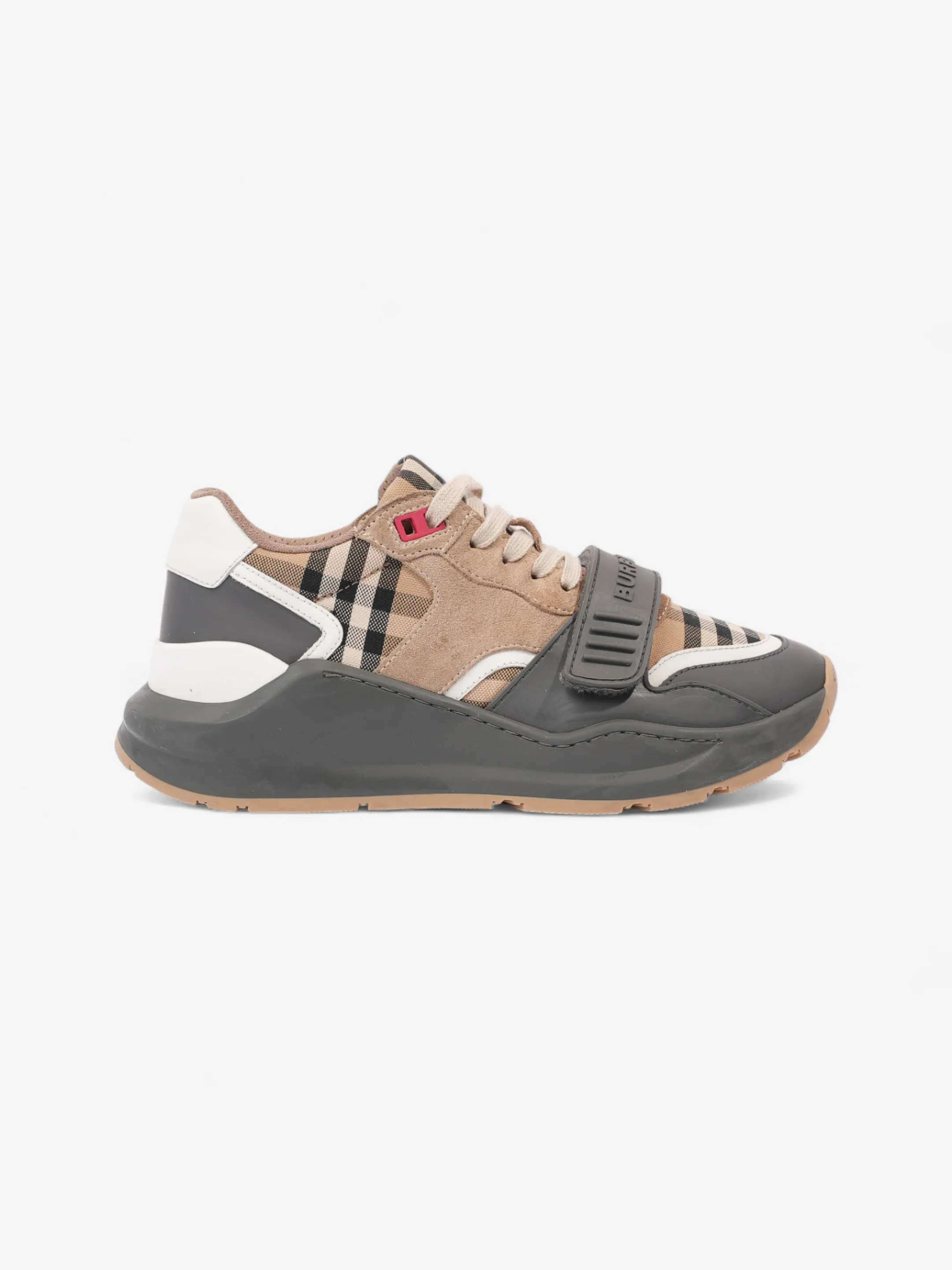 Smart Step Balance Burberry Ramsay Sneakers Grey / Burberry Check Leather EU 38 UK 5