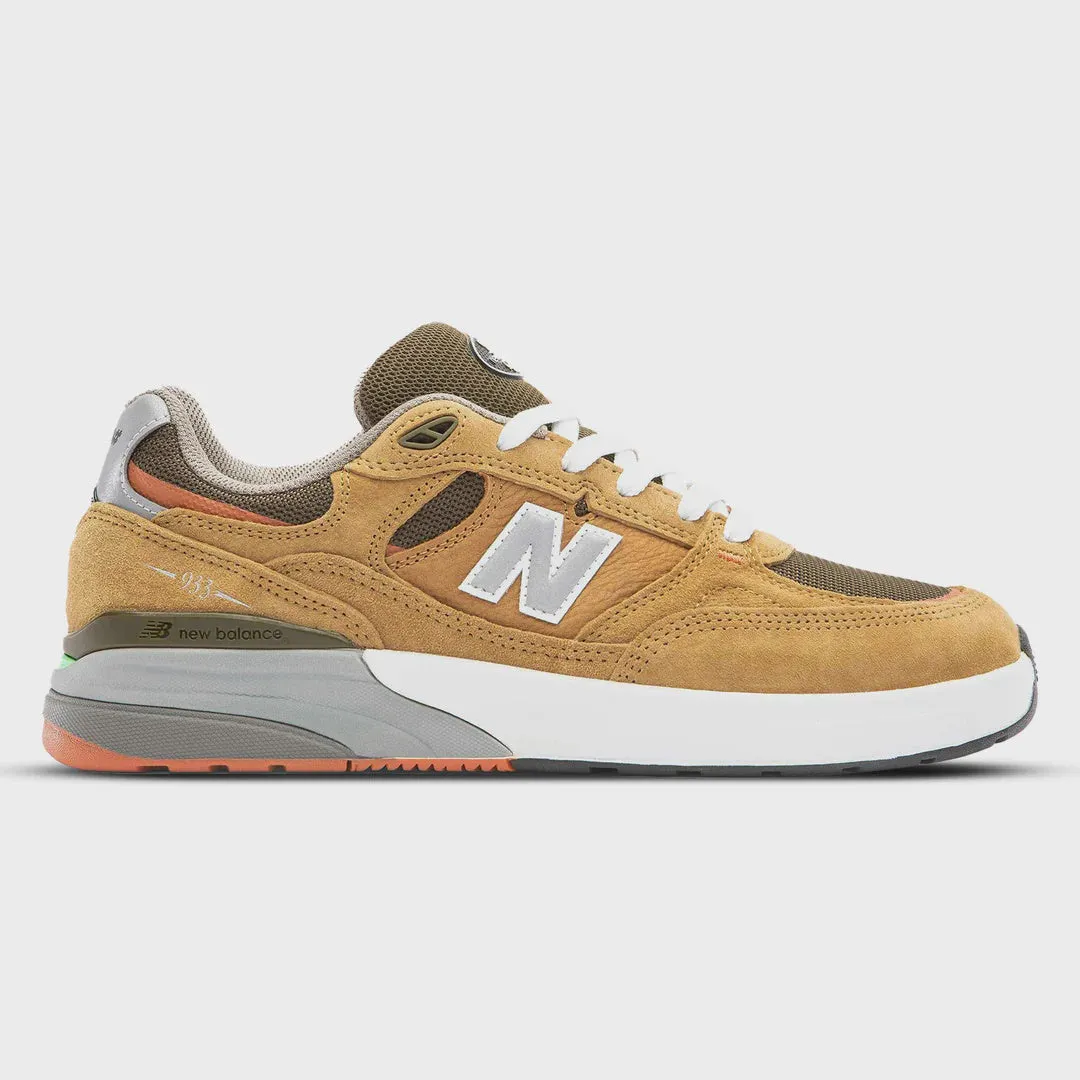 Smart Step Balance NB Numeric Reynolds 933 Shoe - MNO (Camel/Dark Brown)
