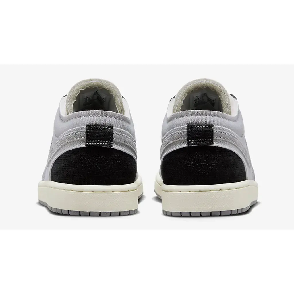 Smooth Fit Edge Air Jordan 1 Low SE Craft "Cement Grey /White /Sail "