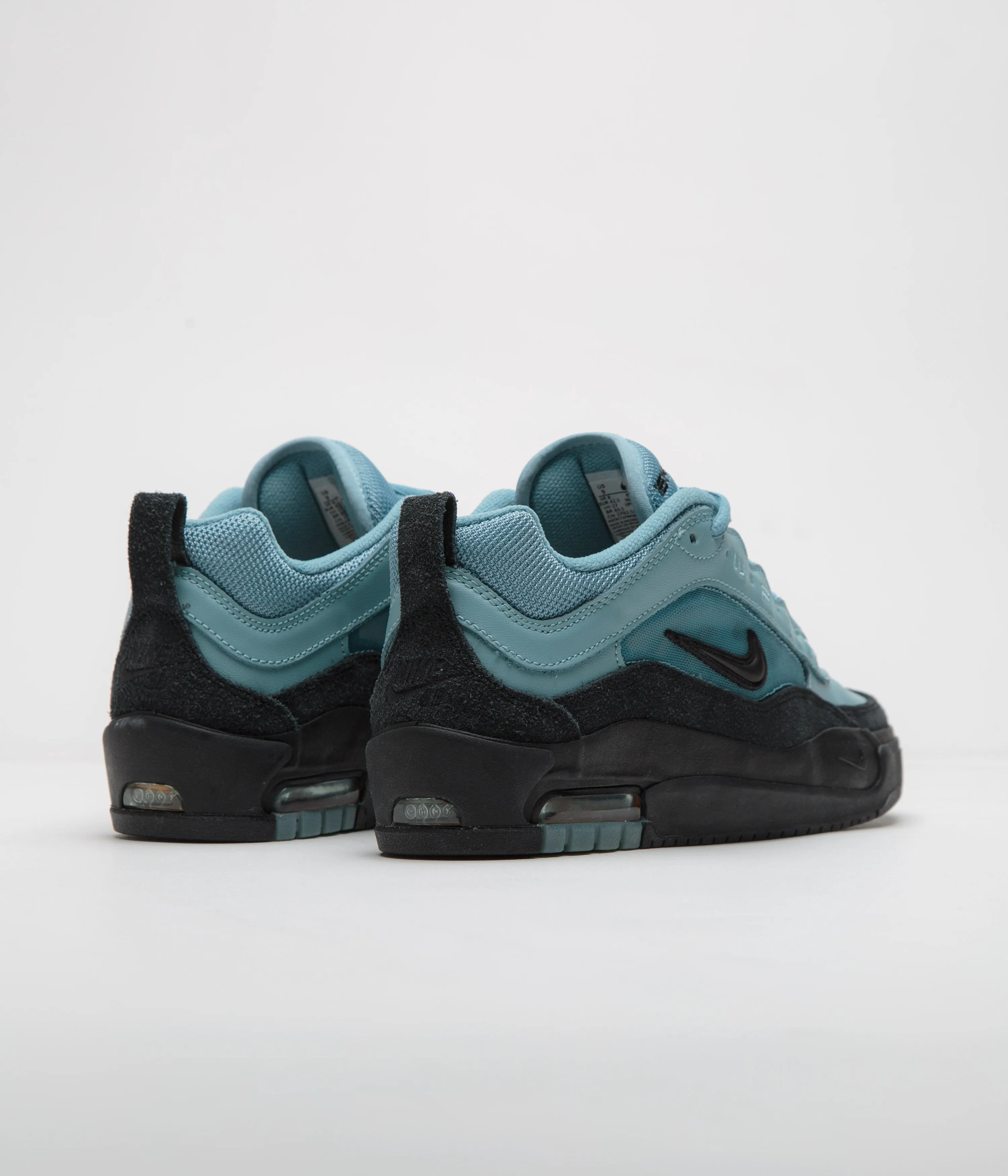 Nike SB Air Max Ishod Shoes in Denim Turquoise and Black and Denim Turquoise - Black