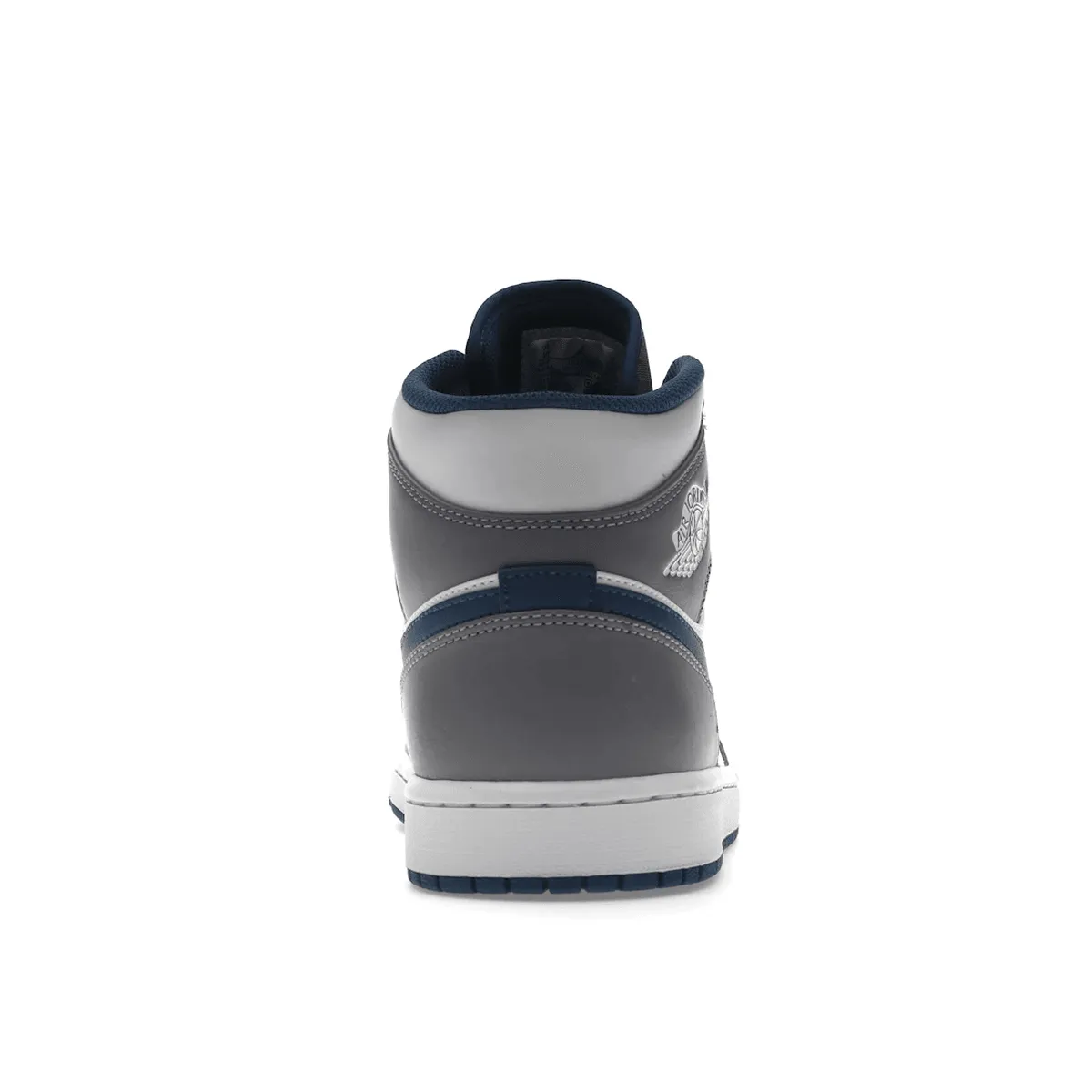 Smooth Sole Air Jordan 1 Mid True Blue Cement