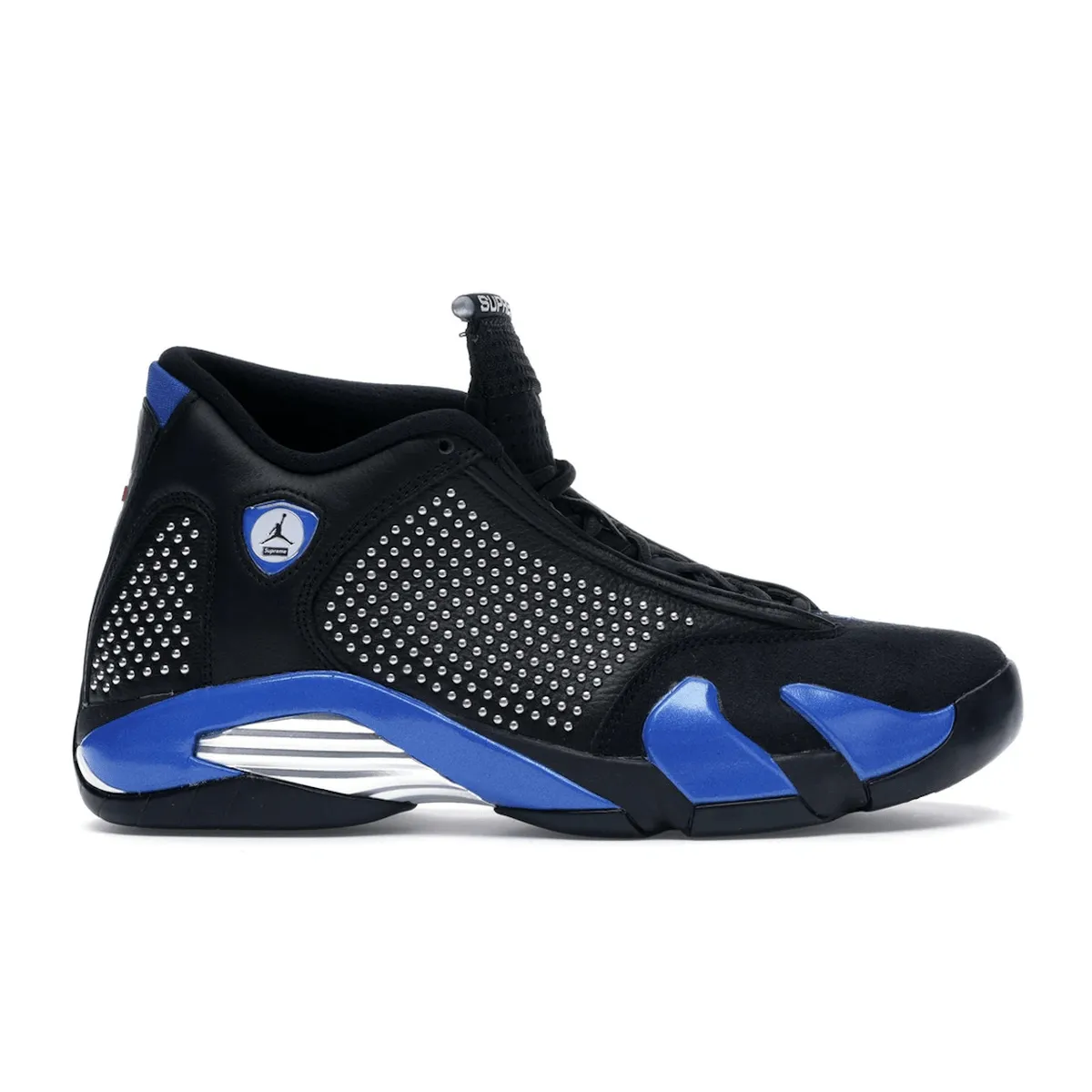 Air Jordan 14 Retro Supreme Black High Grip Shoes Jump Height