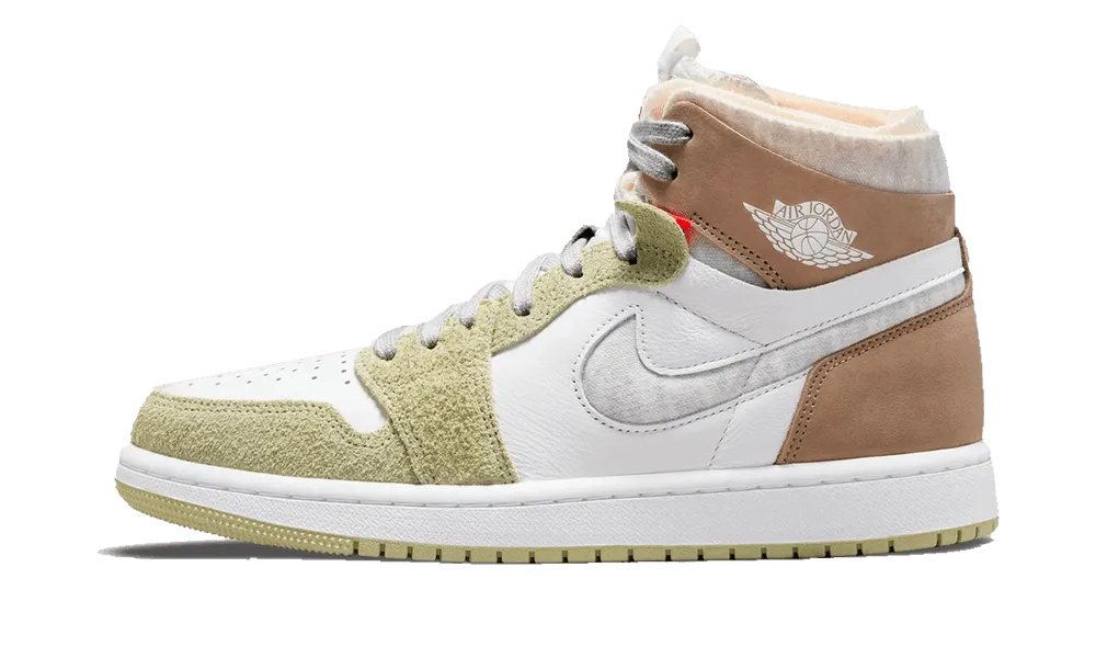 Sneakers Minimalist Design Air Jordan 1 High Zoom CMFT Olive Aura