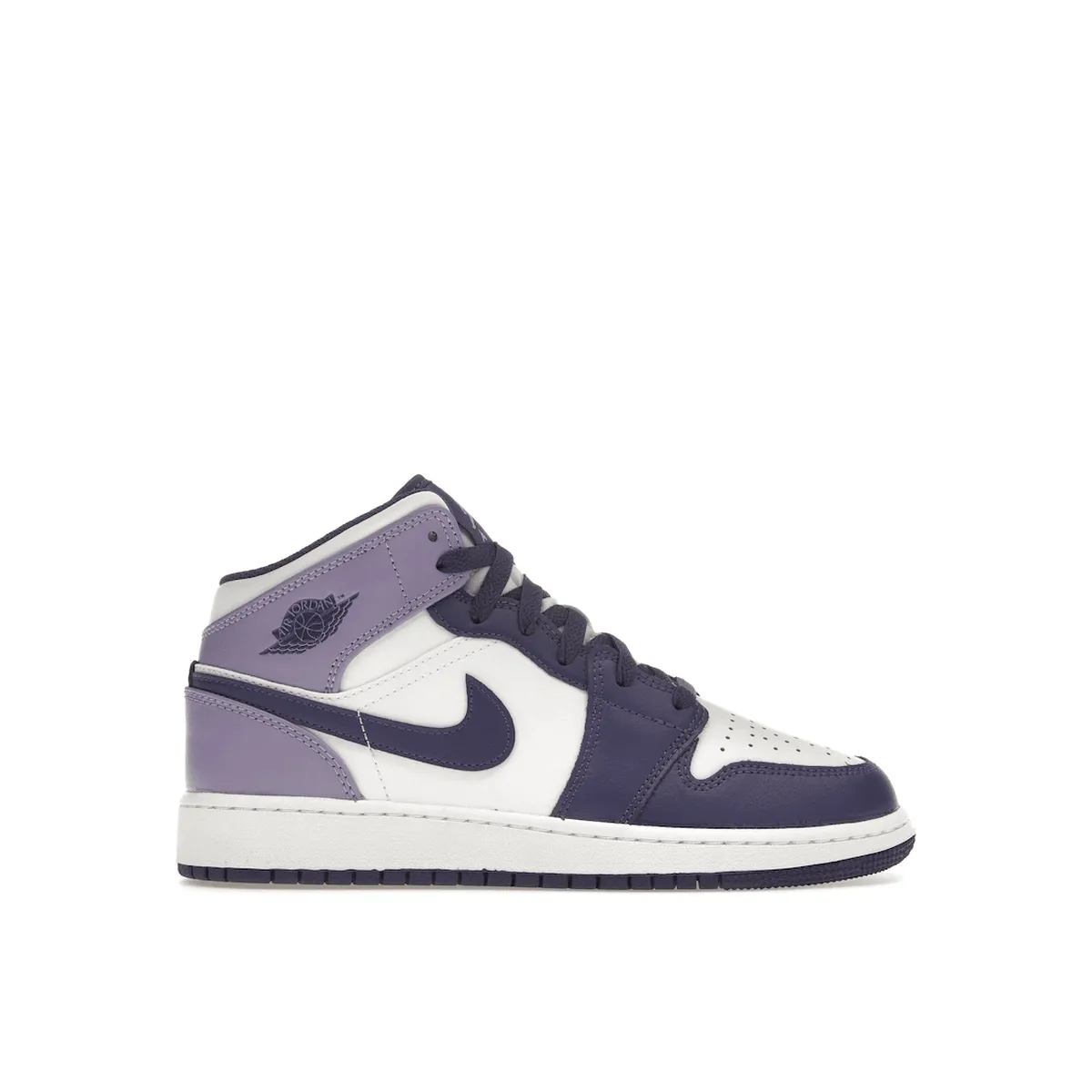 Sneakers Smooth Soles Air Jordan 1 Mid White Sky J Purple