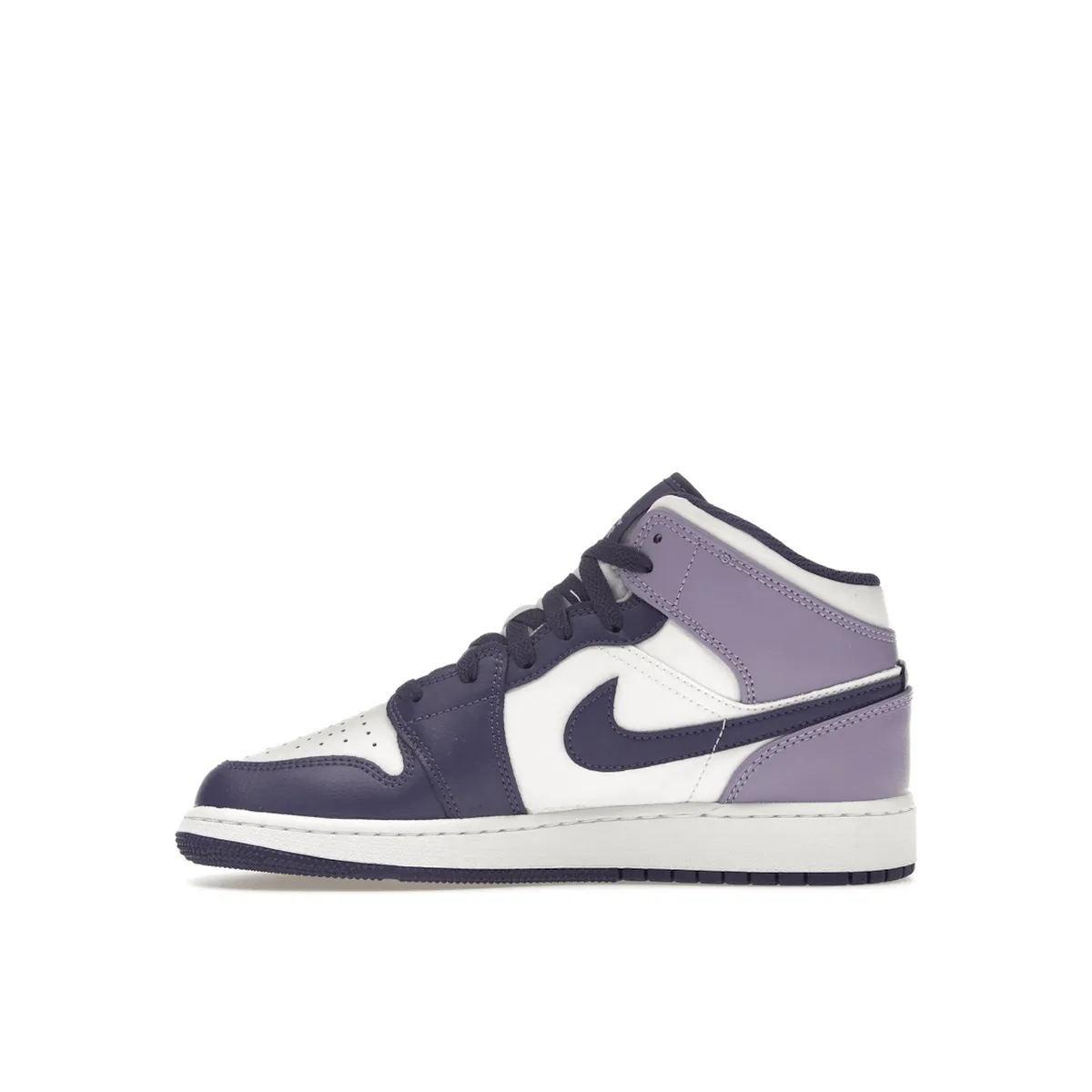 Sneakers Smooth Soles Air Jordan 1 Mid White Sky J Purple