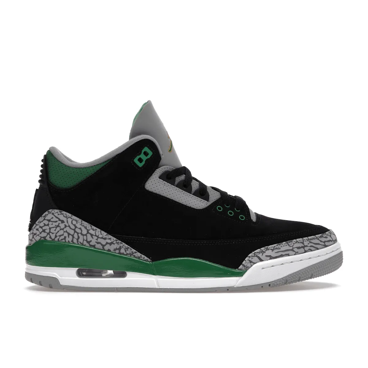 Elastic laces Soft Interior Air Jordan 3 Retro Pine Green