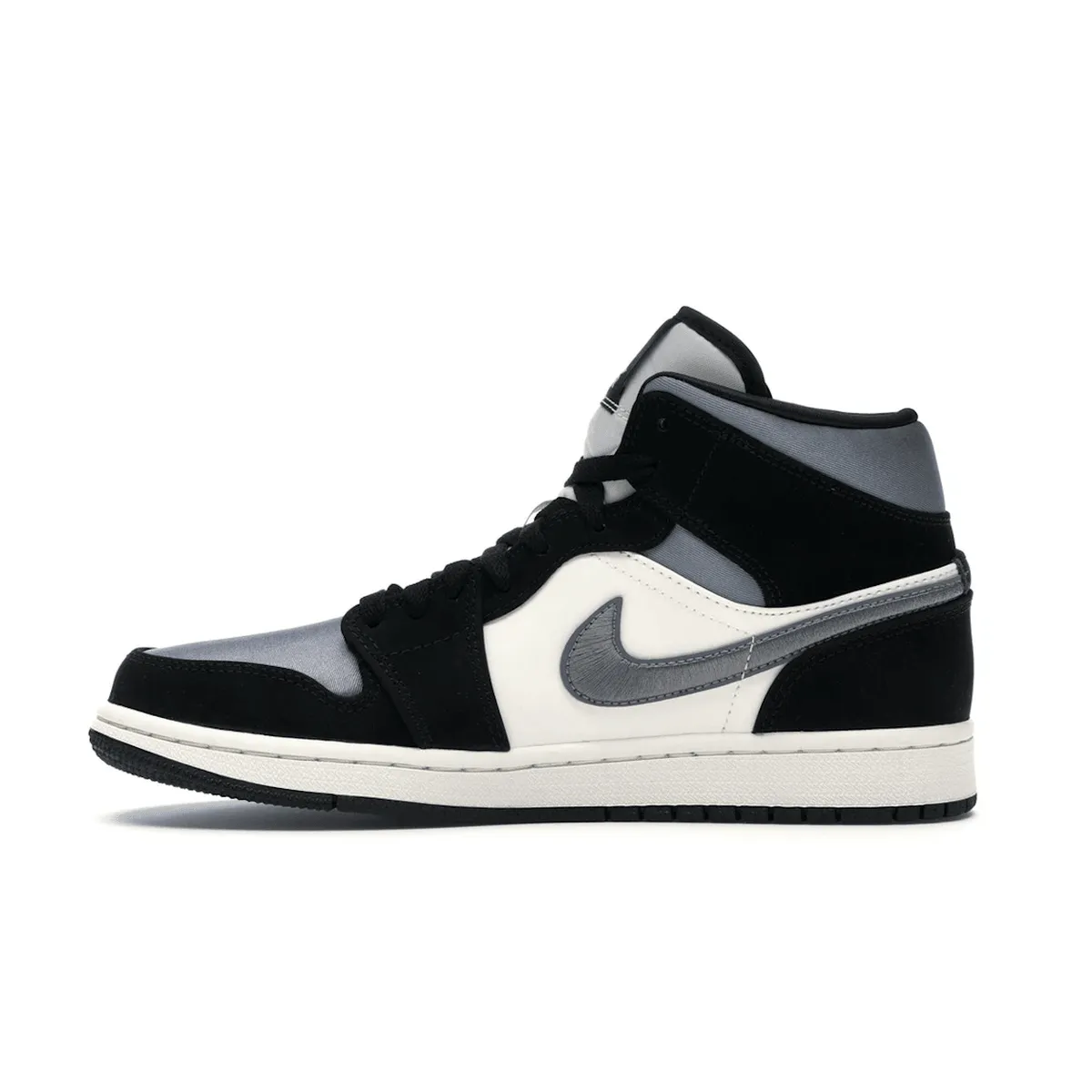 Sneakers Wedge Sole Air Jordan 1 Mid Satin Grey Toe