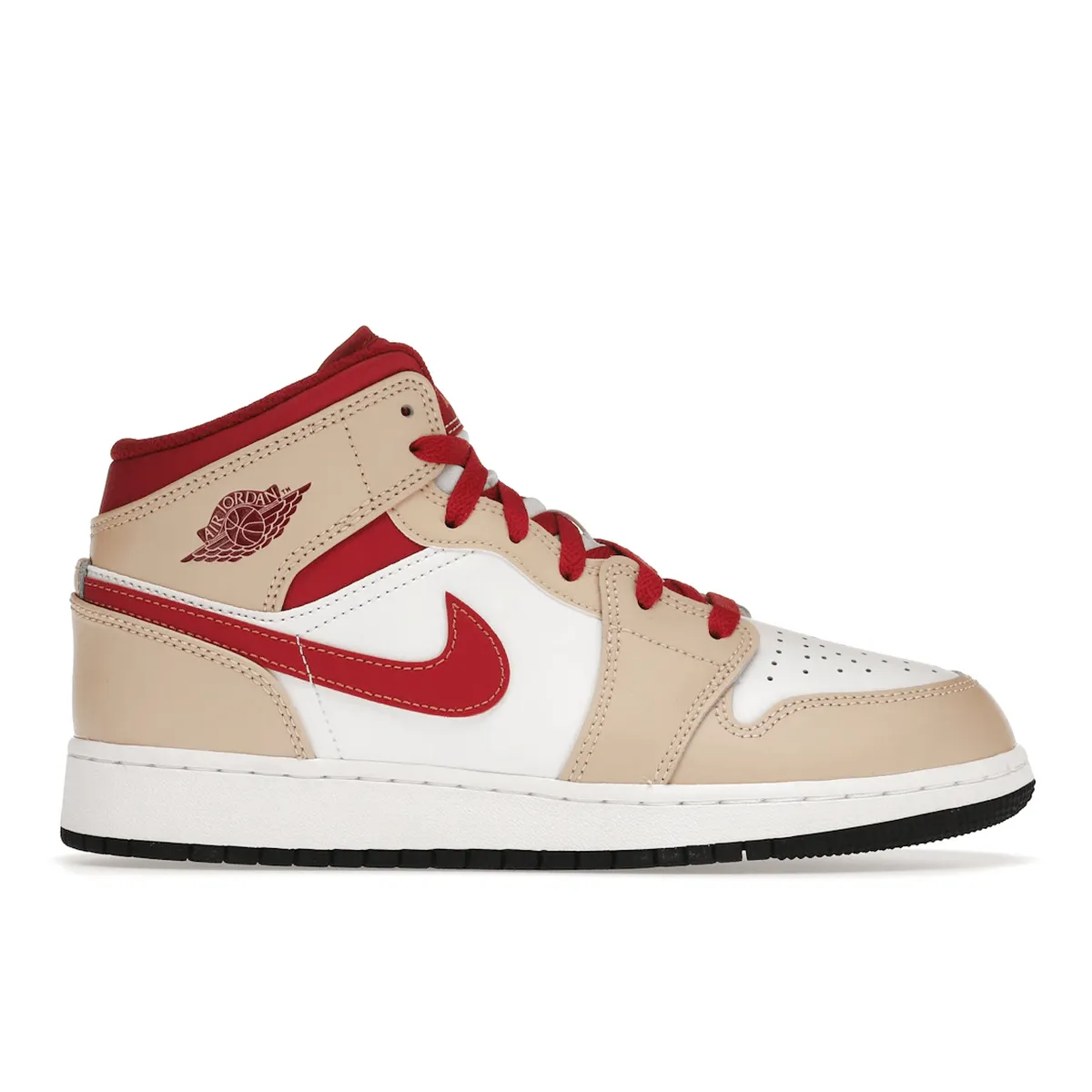 Sneakers Zip Up Air Jordan 1 Mid Light Curry Cardinal