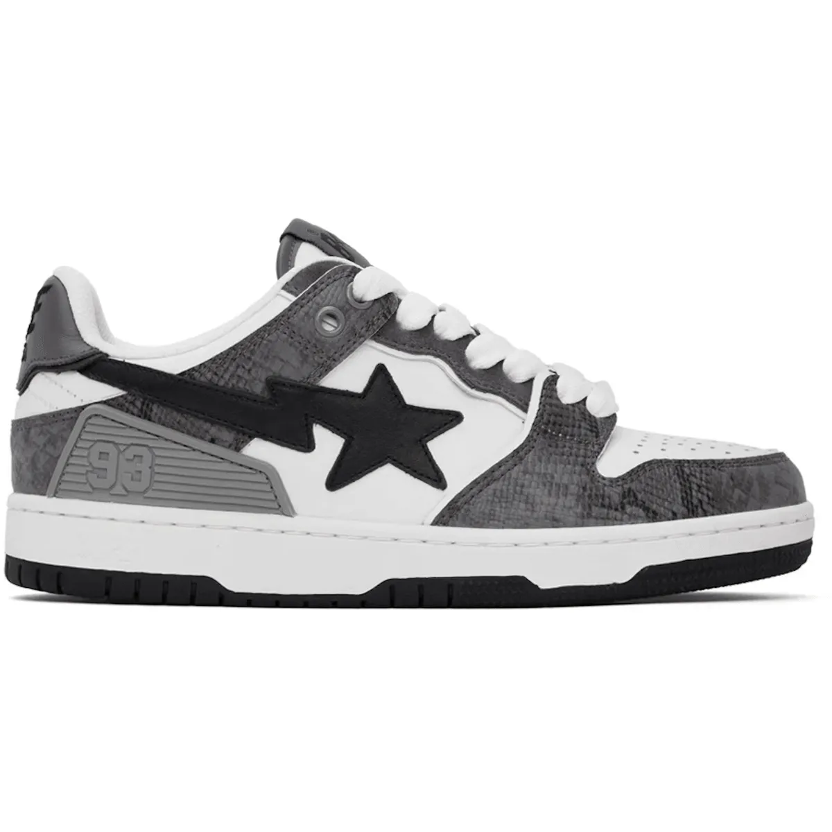 Snow-Pro A Bathing Ape Sk8 Sta #1 Black Snakeskin