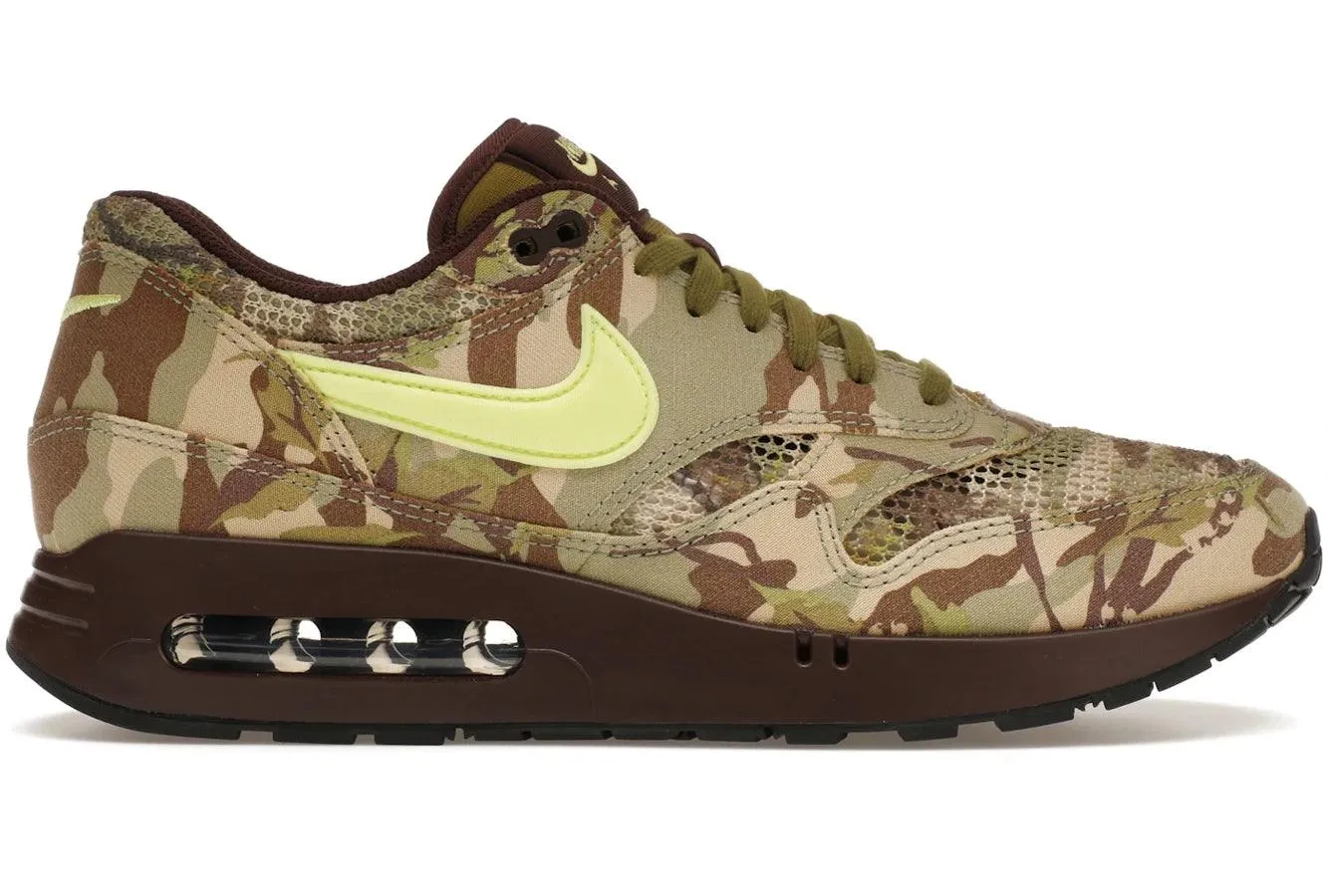 Nike Air Max 1 '86 OG Camo Light Lemon Twist running in light rain shoes running in shaded tracks shoes