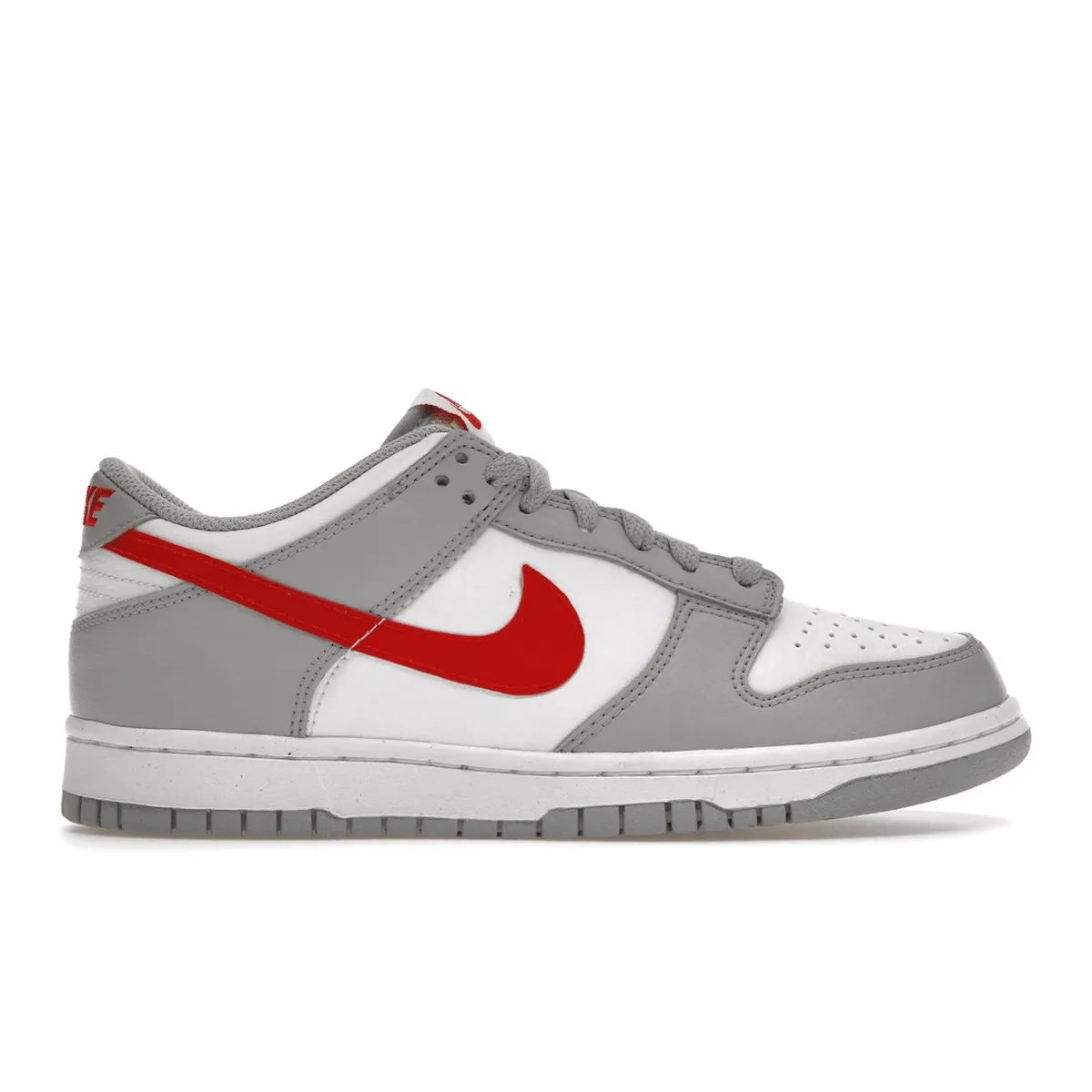 Soft Comfort Nike Dunk Low White Wolf Grey University Red